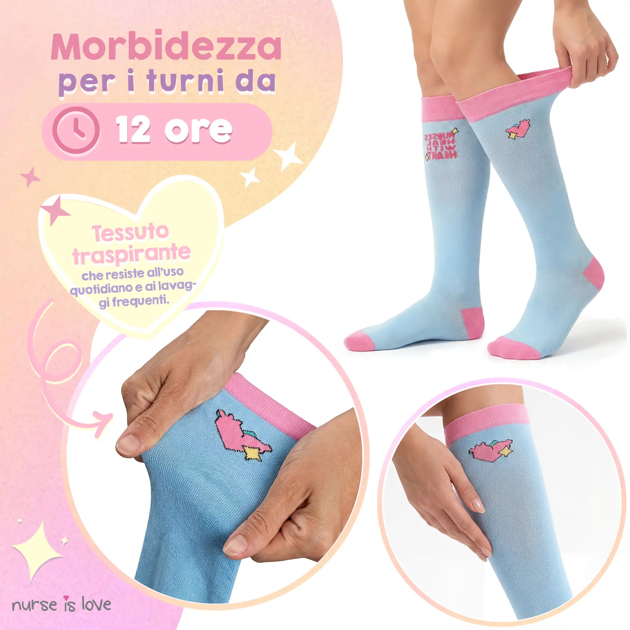 Calze a Compressione Cuore