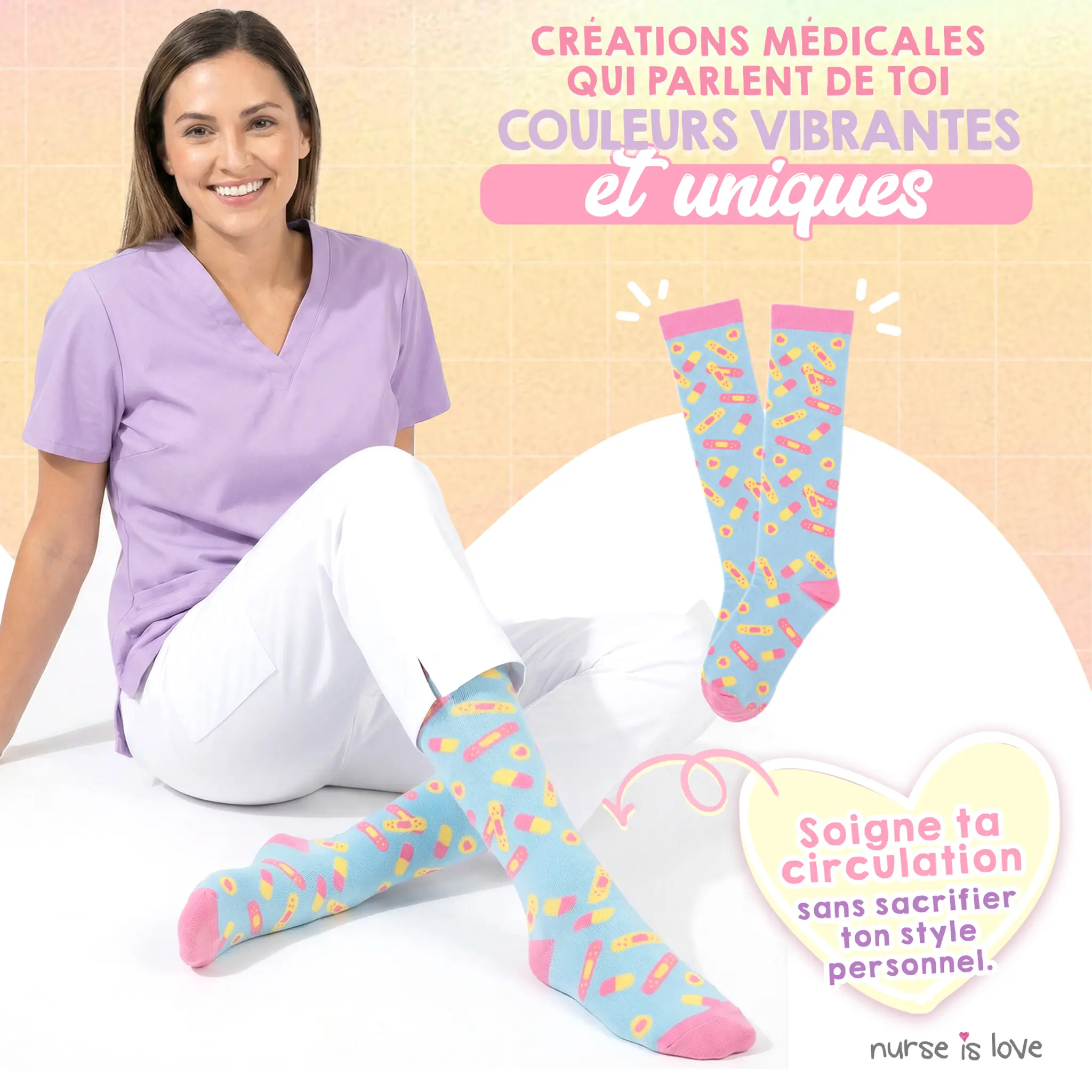 Chaussettes de Compression Aqua