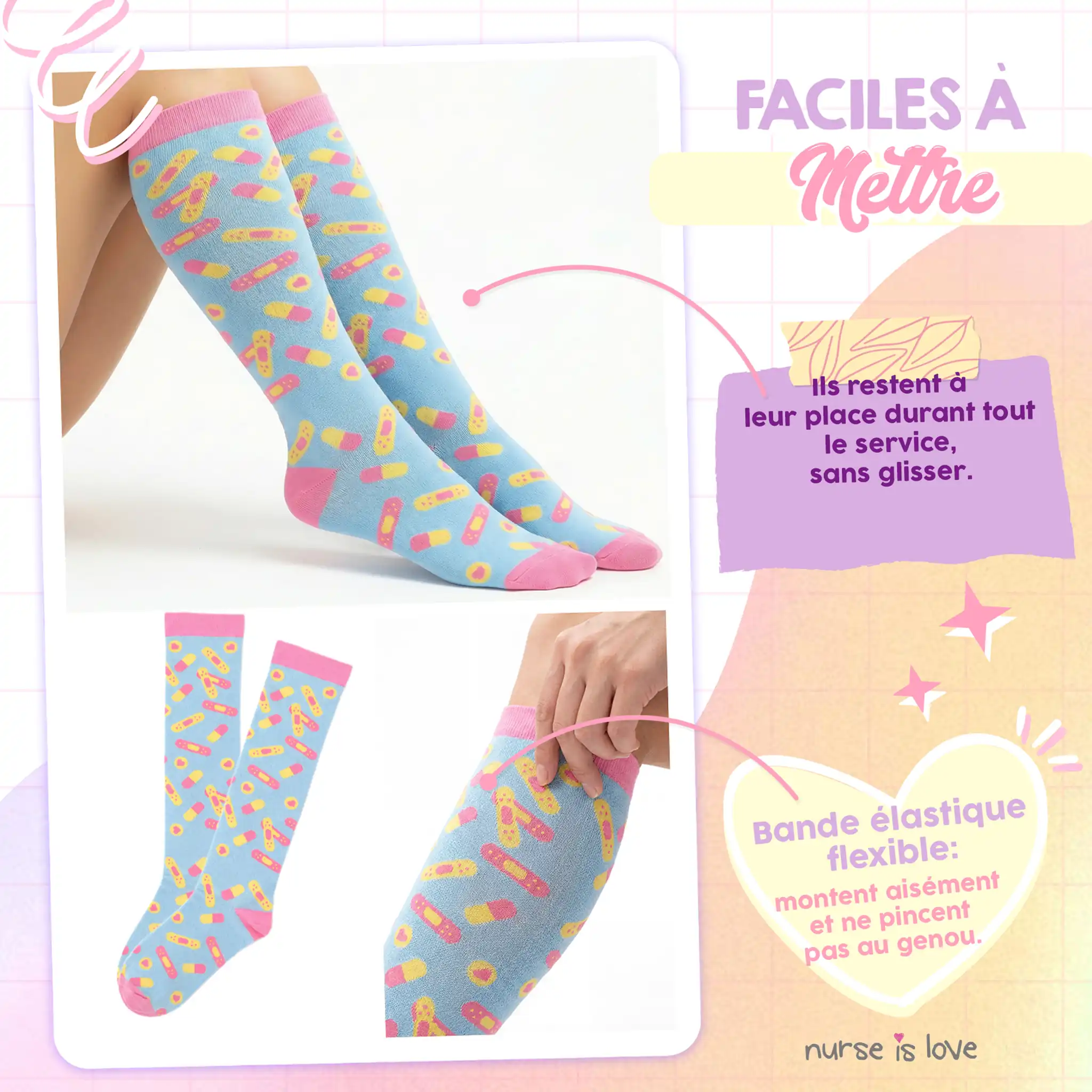 Chaussettes de Compression Aqua