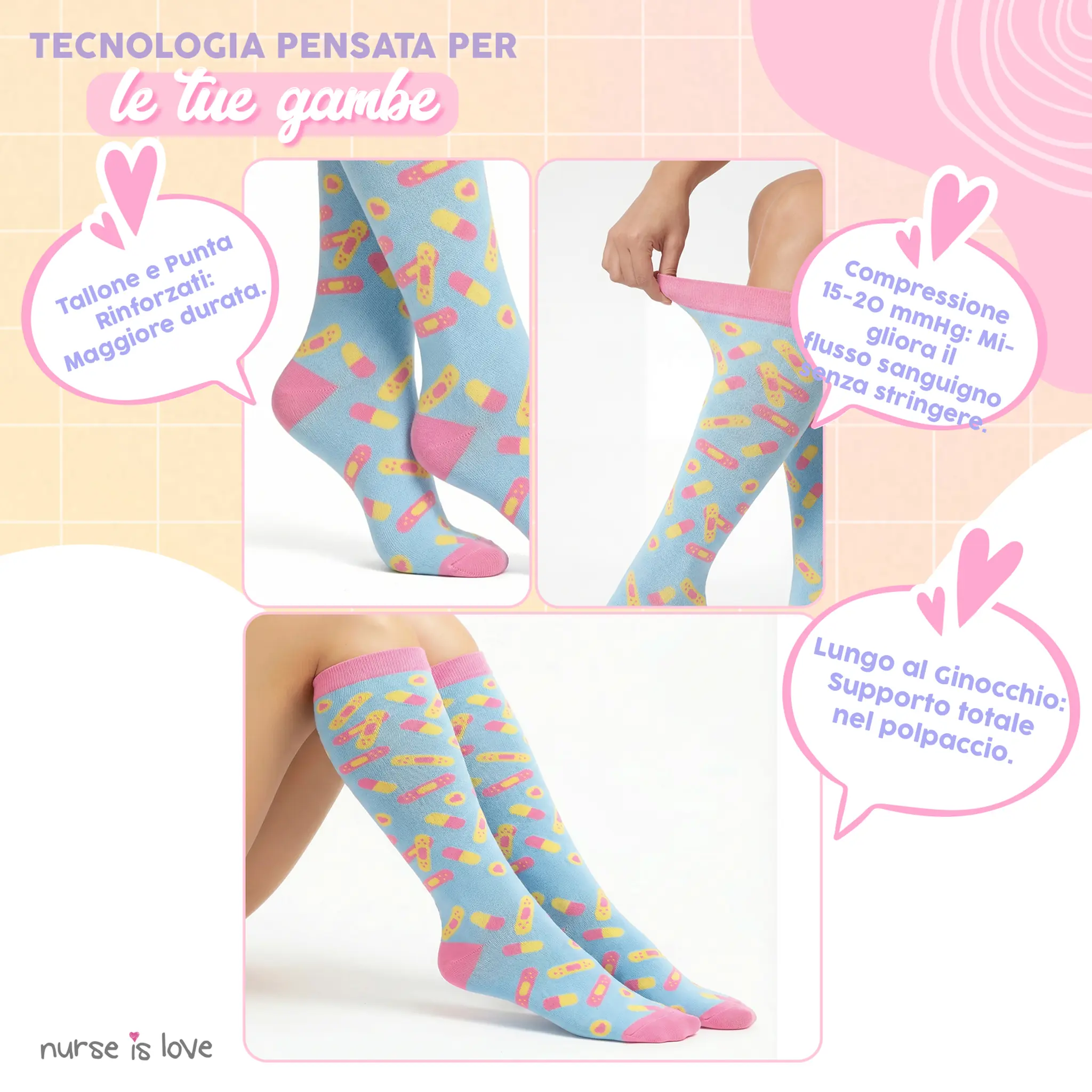Calze a Compressione Aqua