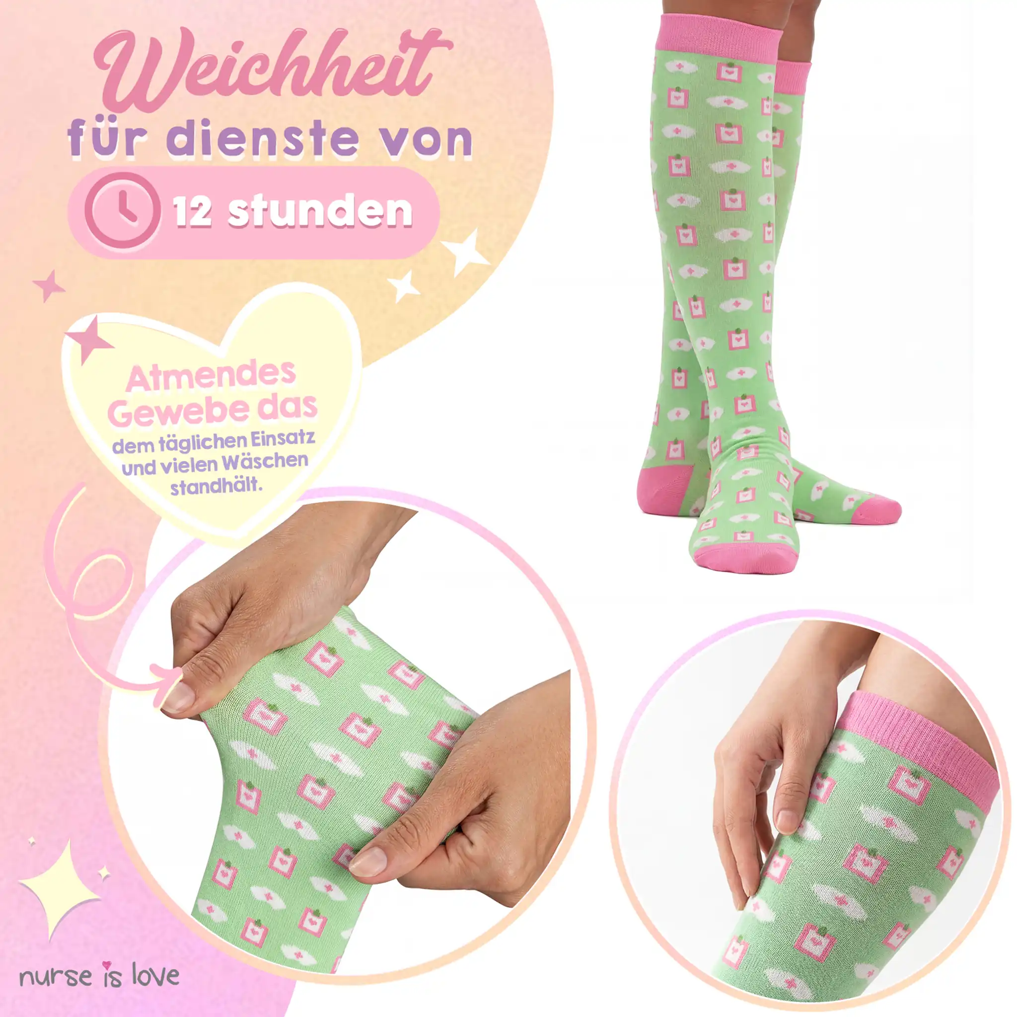Kompressionsstrümpfe Grün