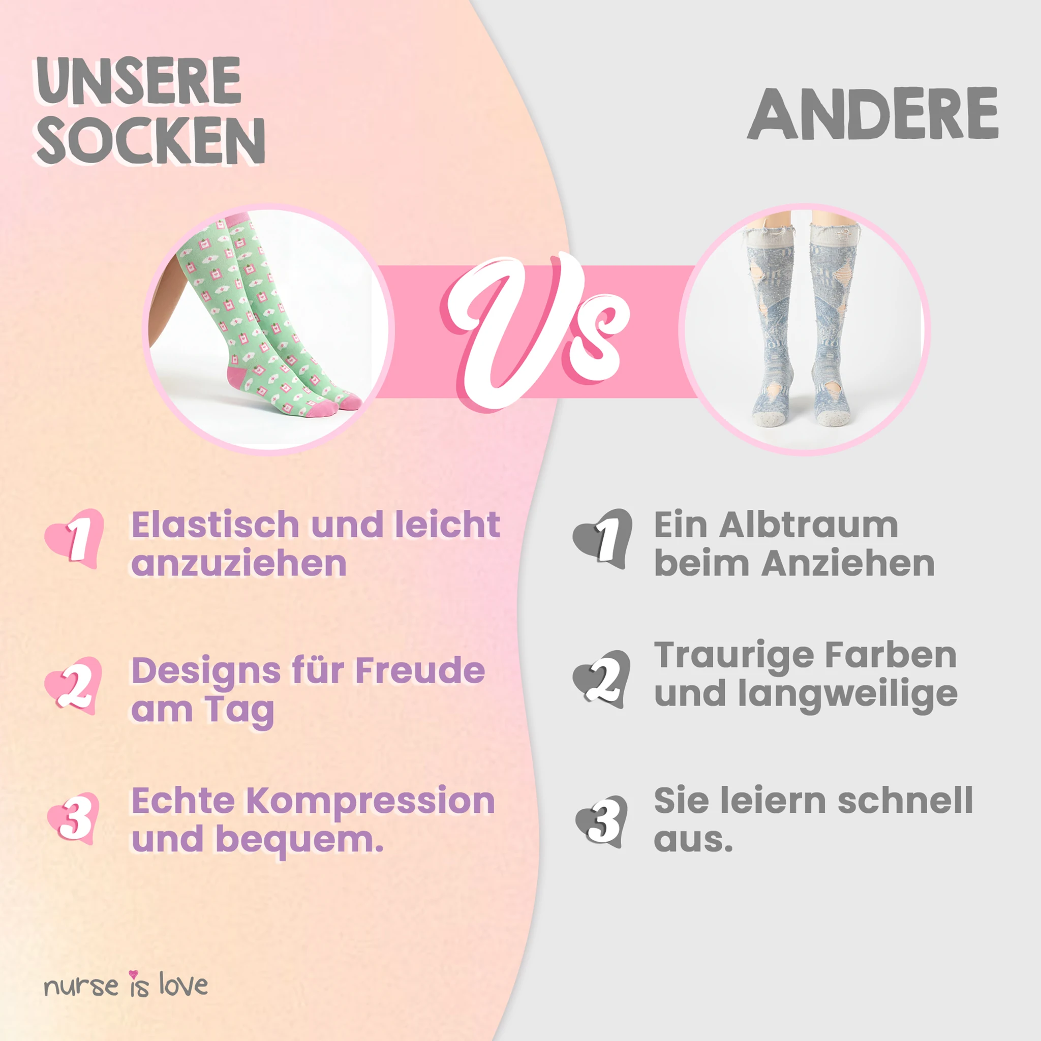 Kompressionsstrümpfe Grün