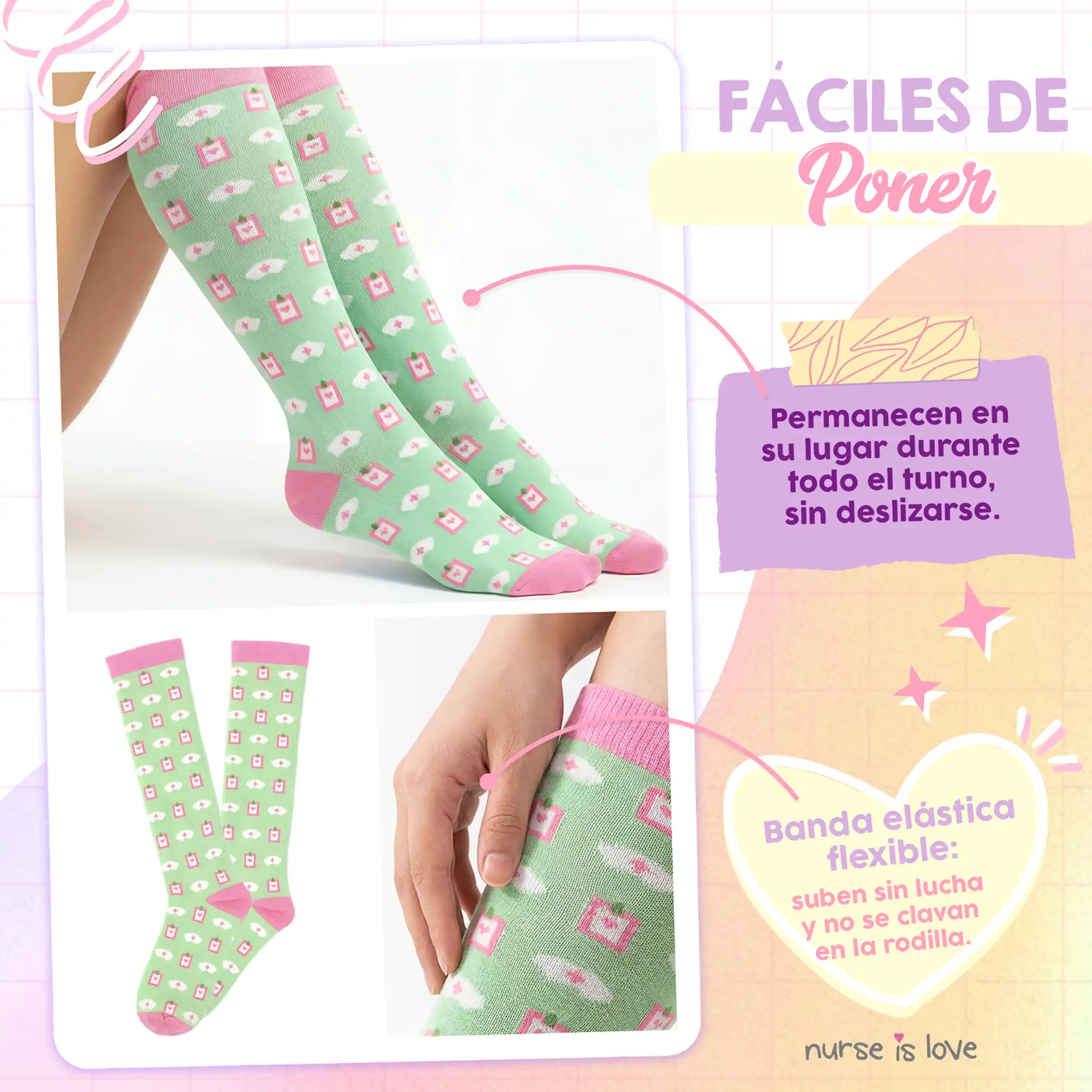 Green Compression Socks