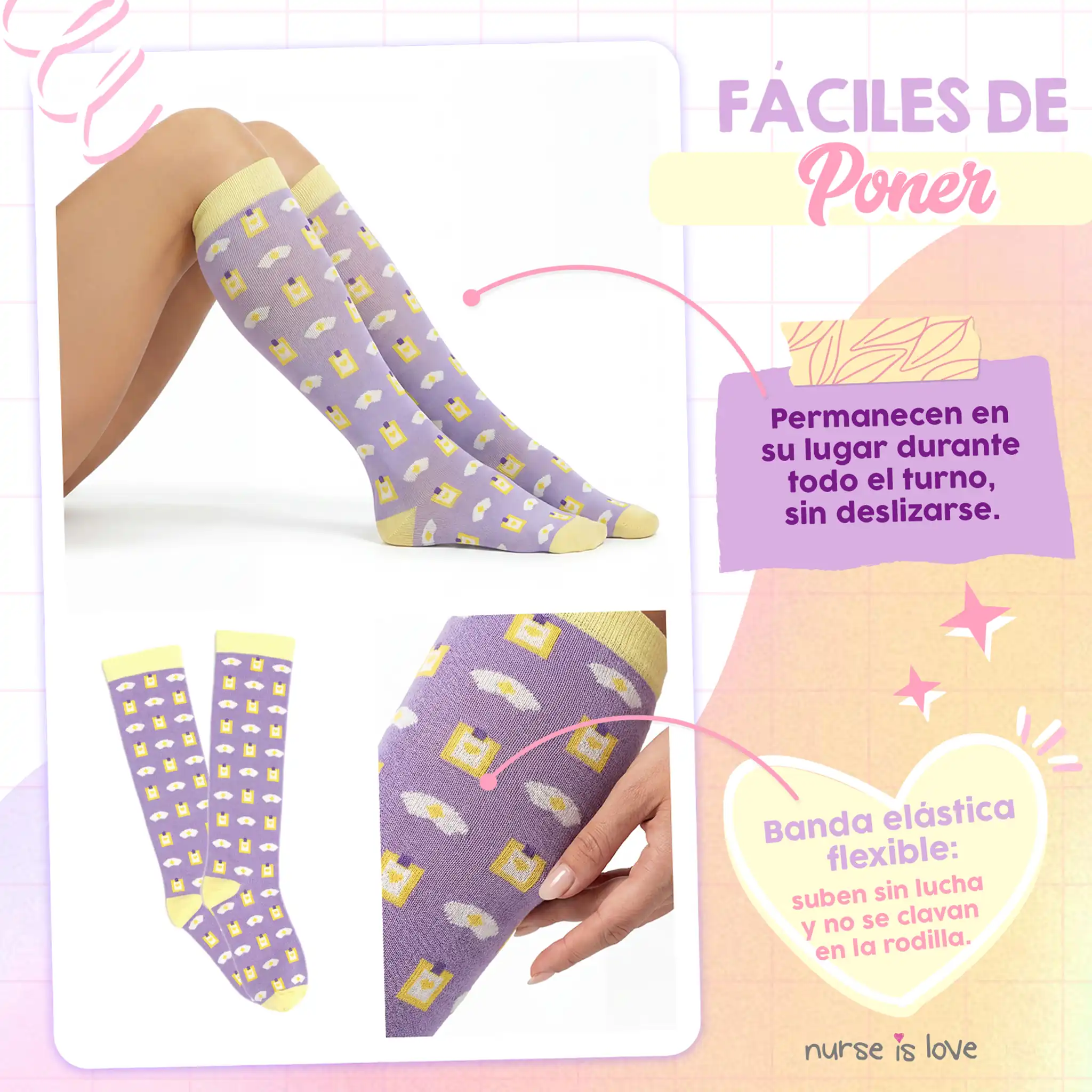 Purple Compression Socks