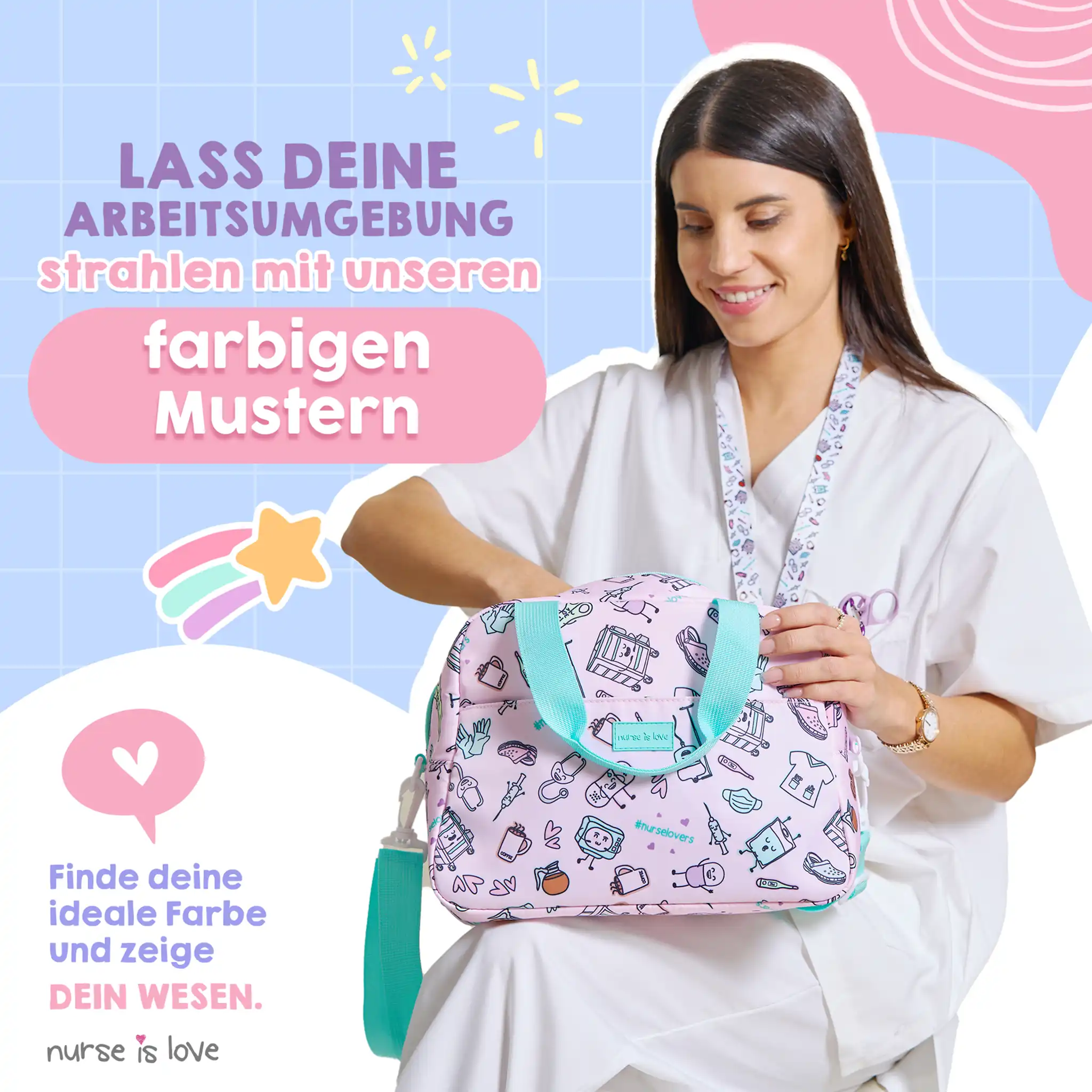 Lila Kaffee Kühltasche 