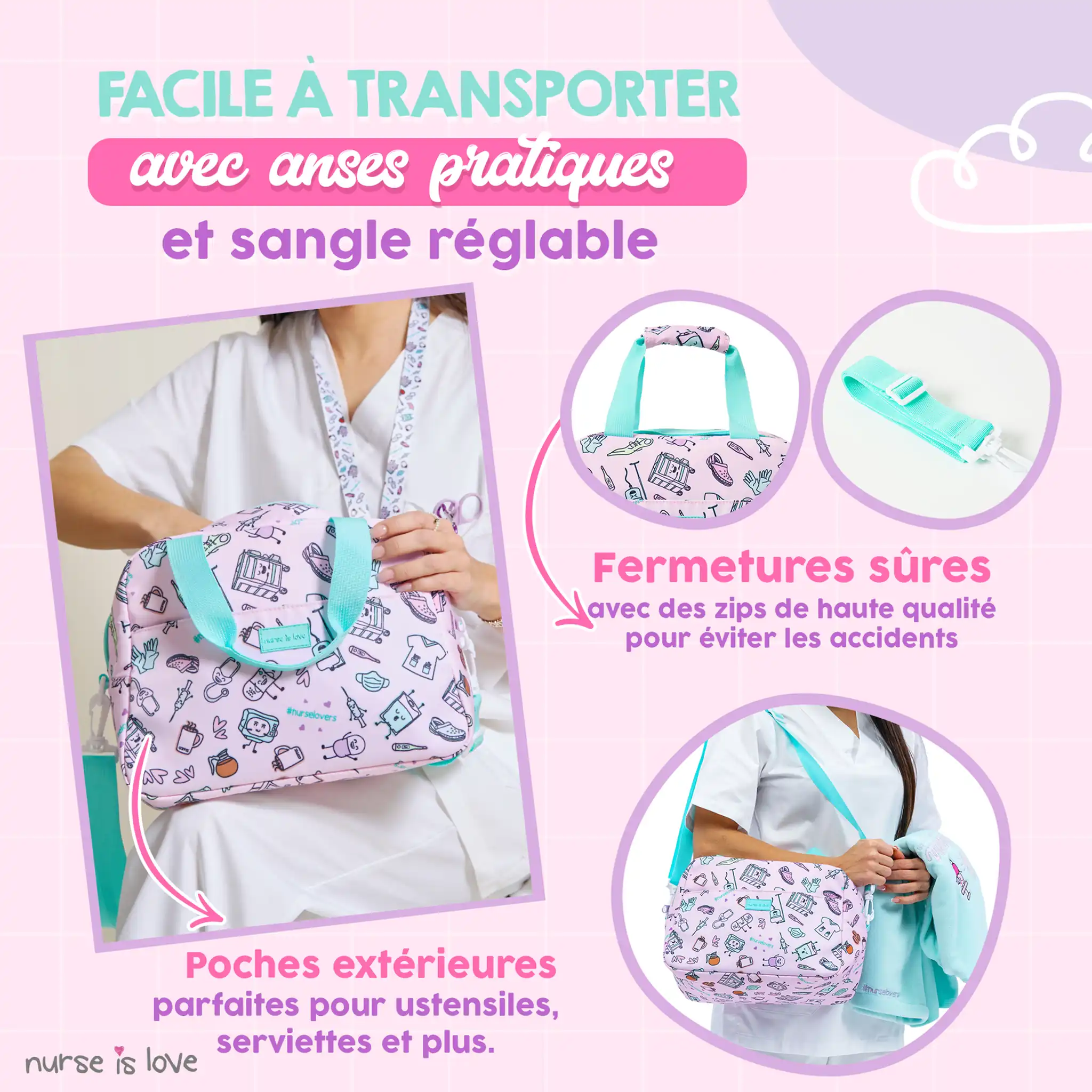 Sac isotherme Violet Café