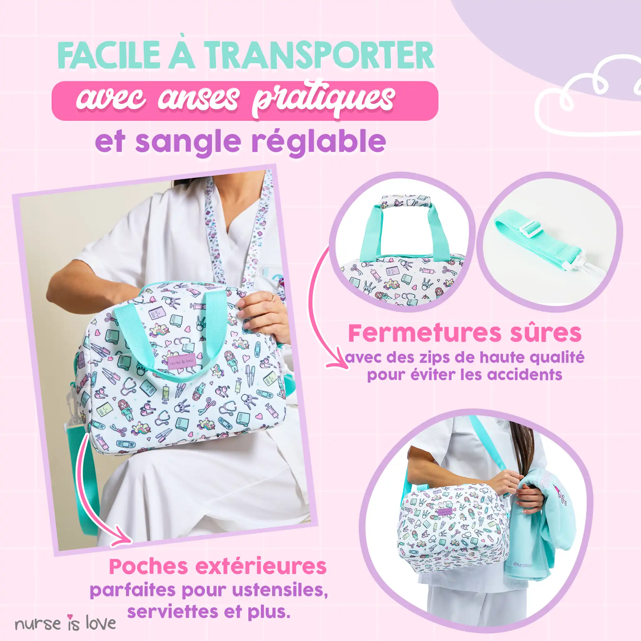 Sac isotherme Licornes