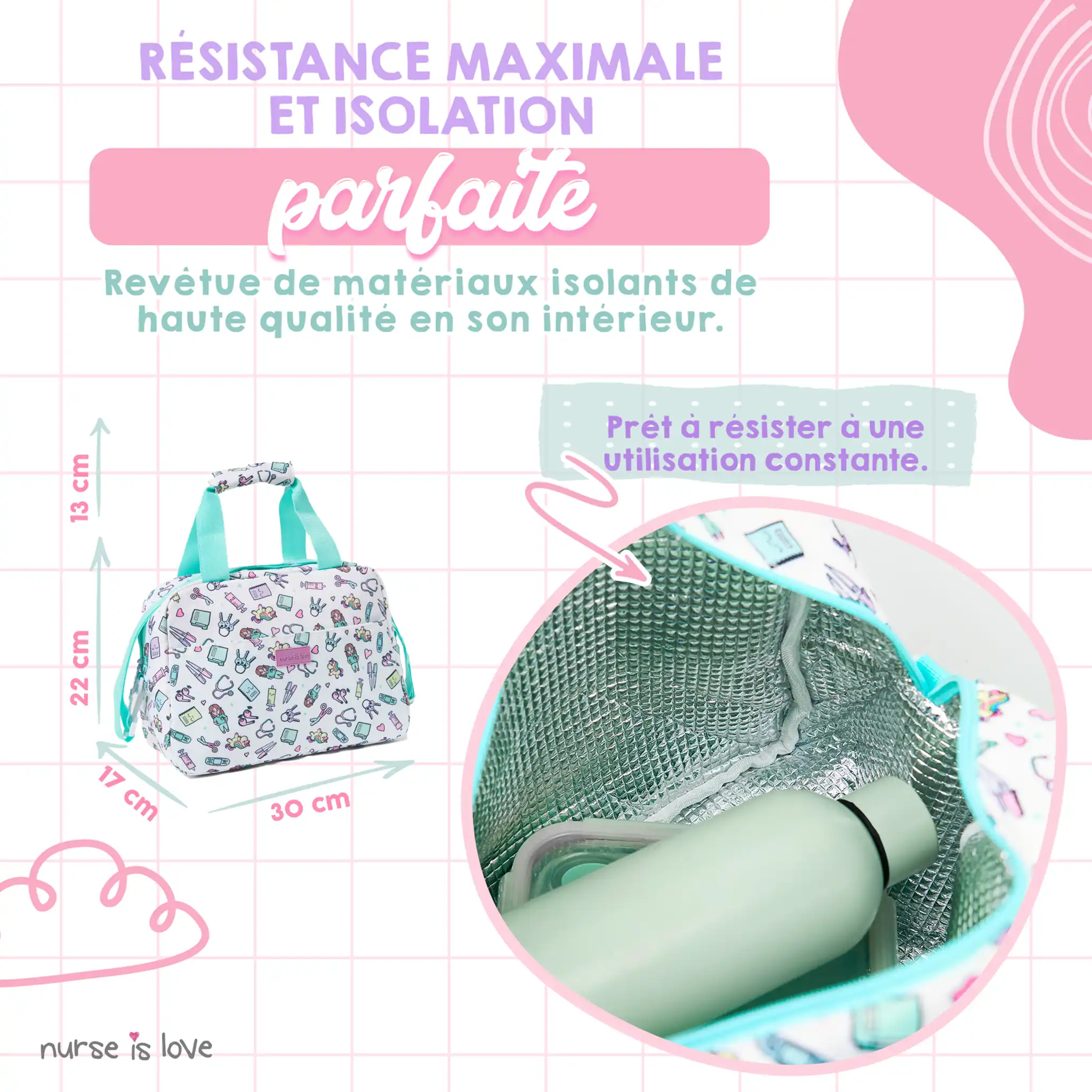 Sac isotherme Licornes