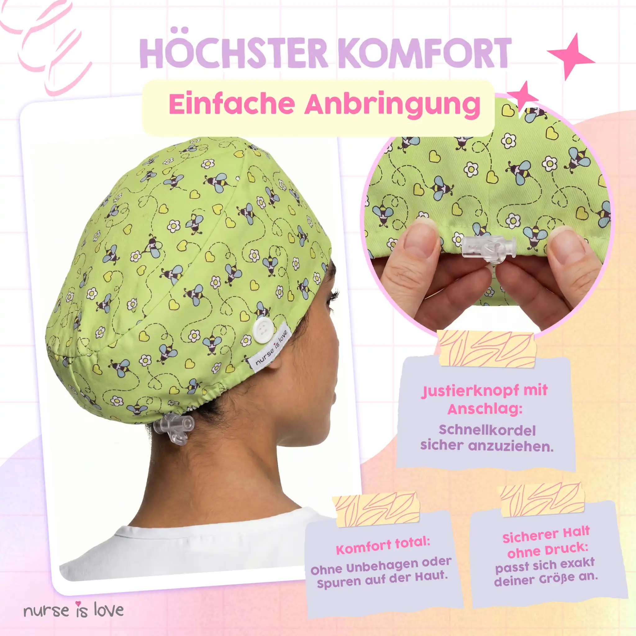 Bienenhut für Krankenschwestern
