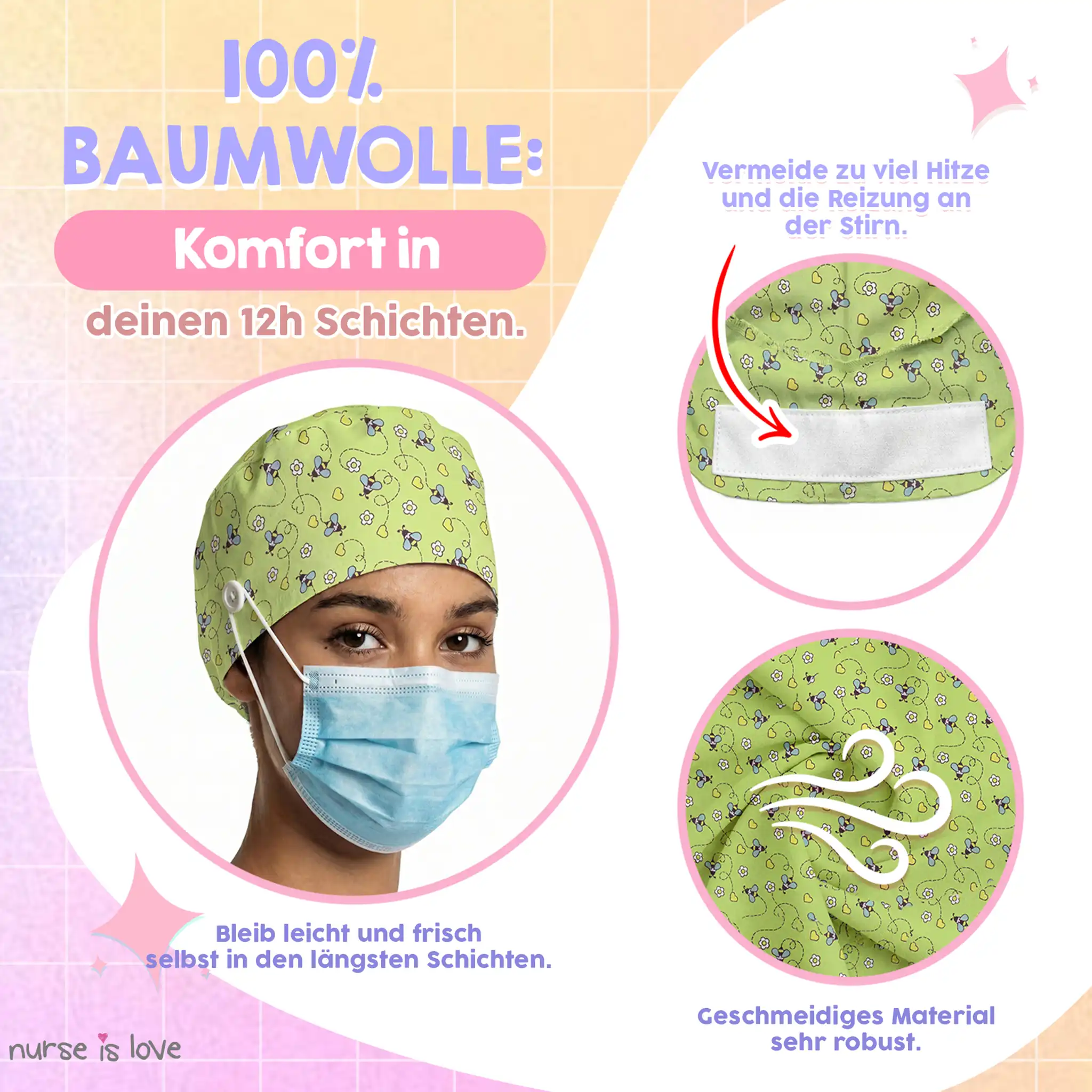 Bienenhut für Krankenschwestern