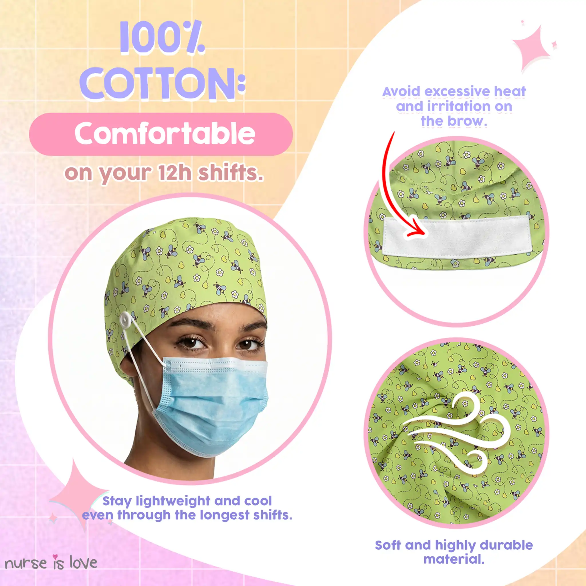 Bee Cap for Nurses