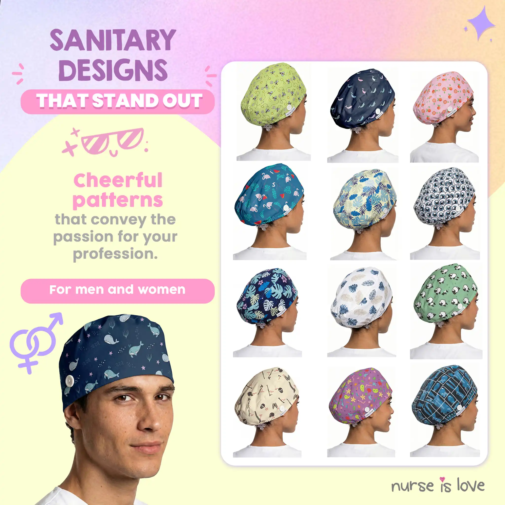 Big Whale Cap for Nurses