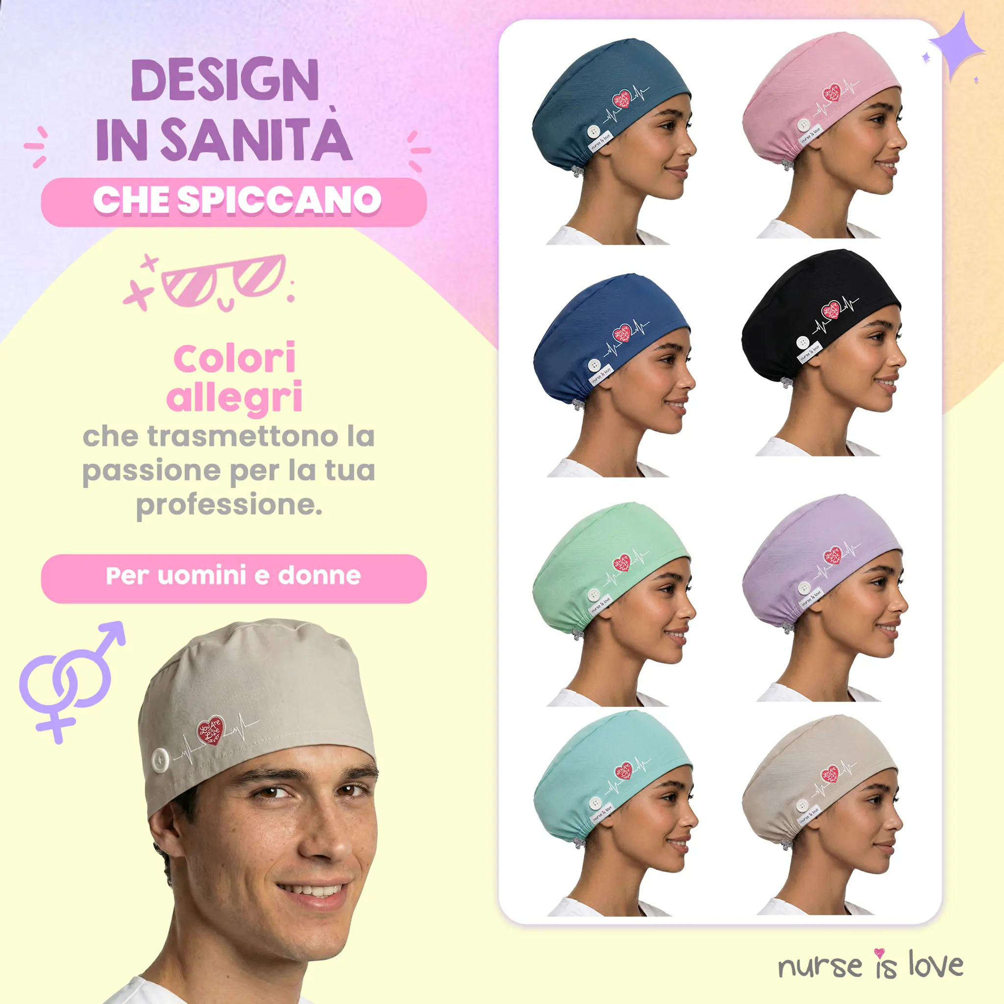 Cappello Beige per Infermiere 