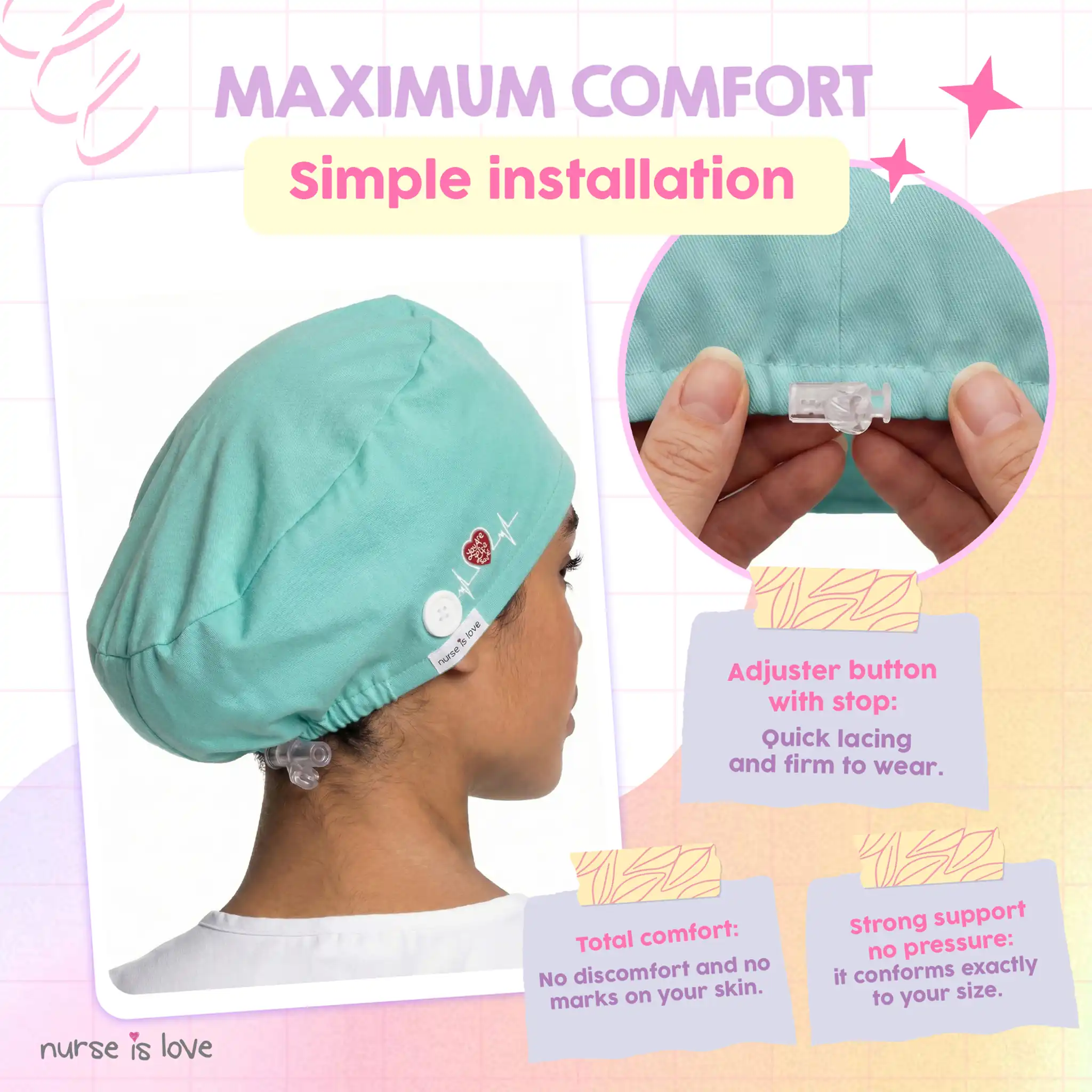 Light Blue Nurse's Cap