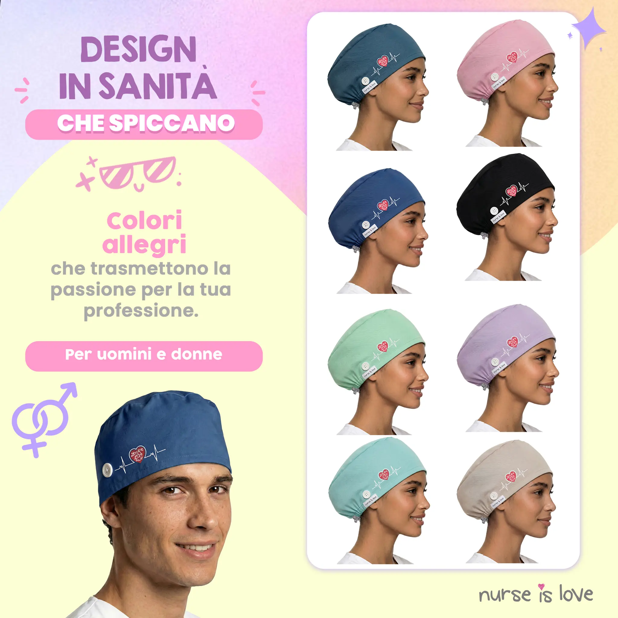 Cappello Navy per Infermiere 
