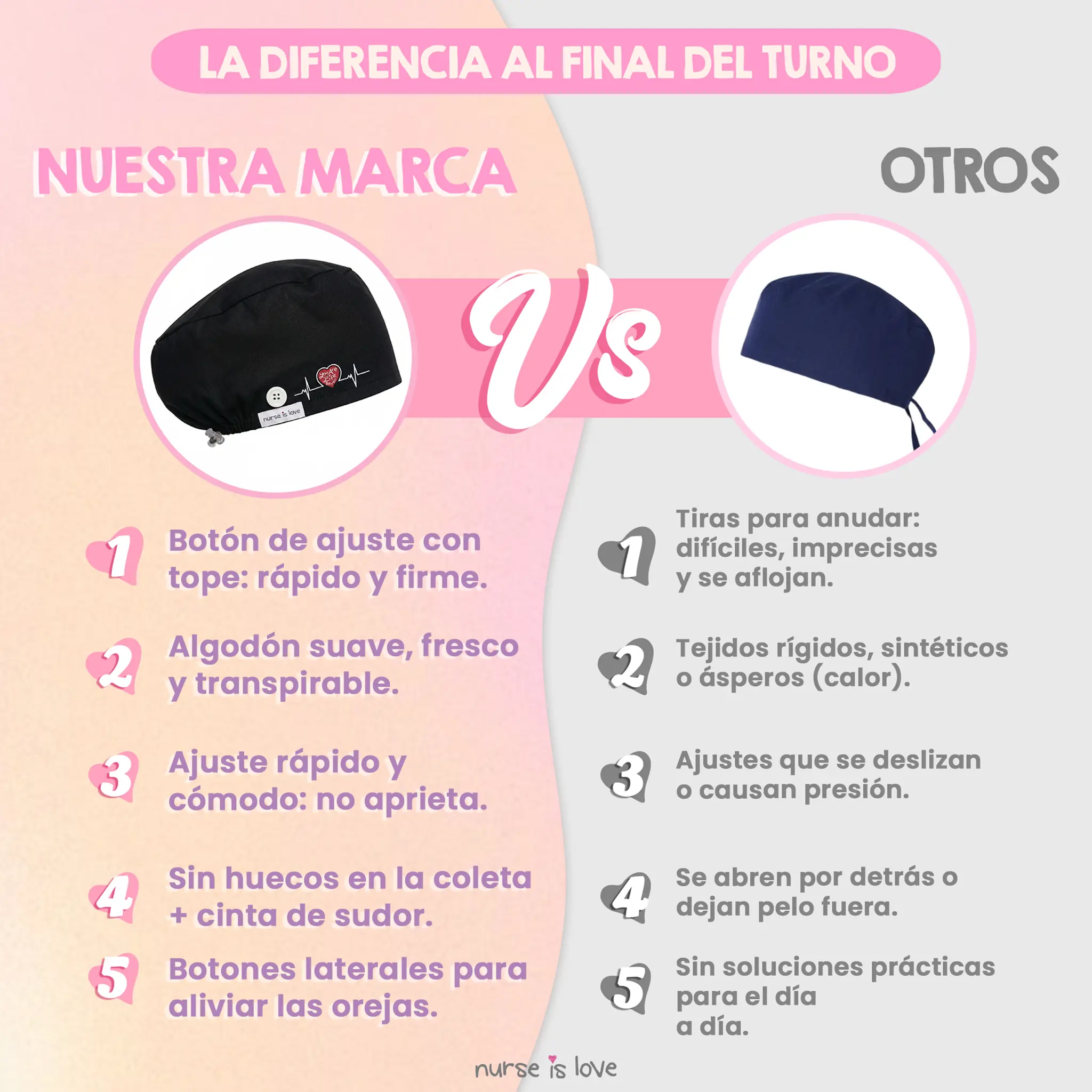 Gorro Preto para Enfermeiras 
