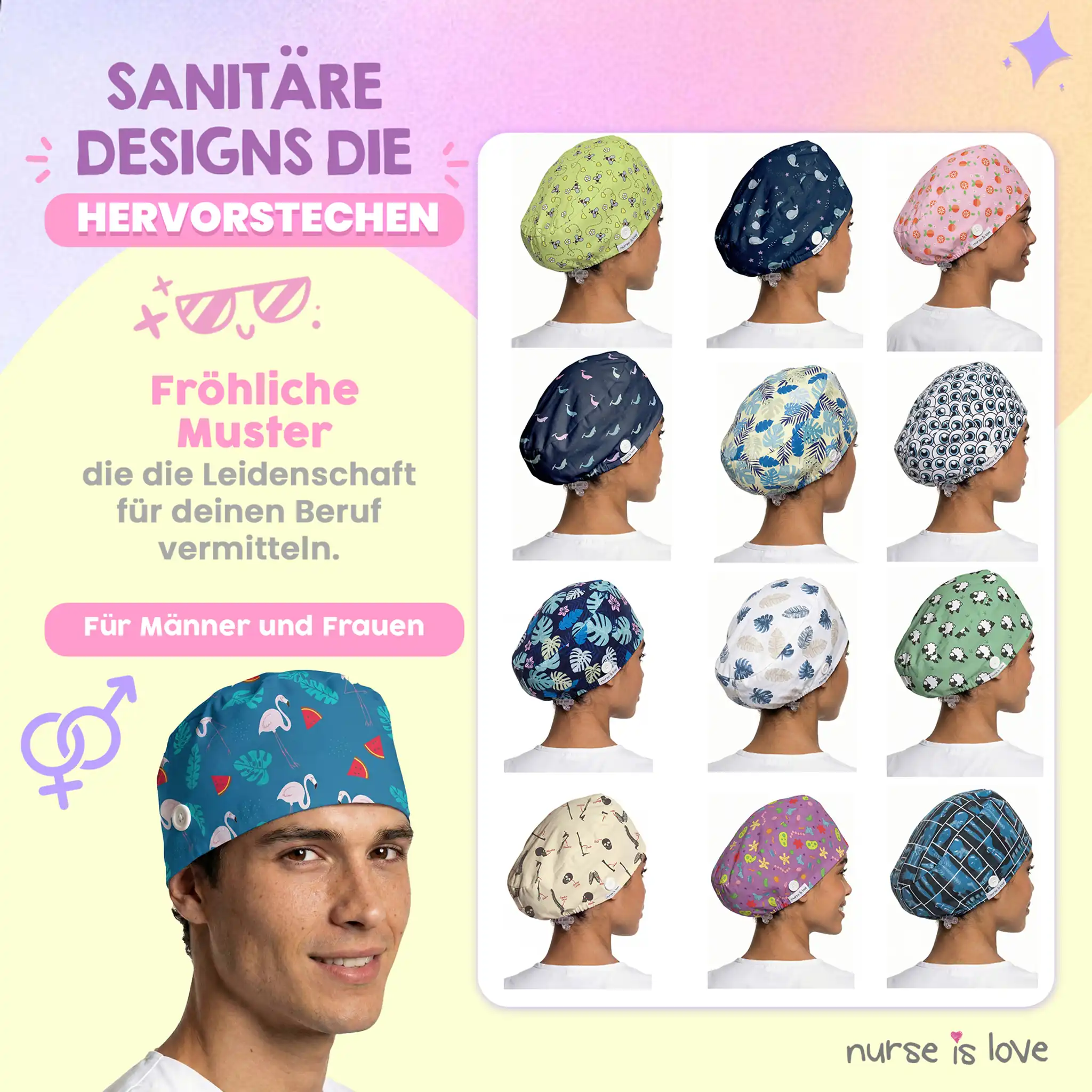 Flamingo-Hut für Krankenschwestern