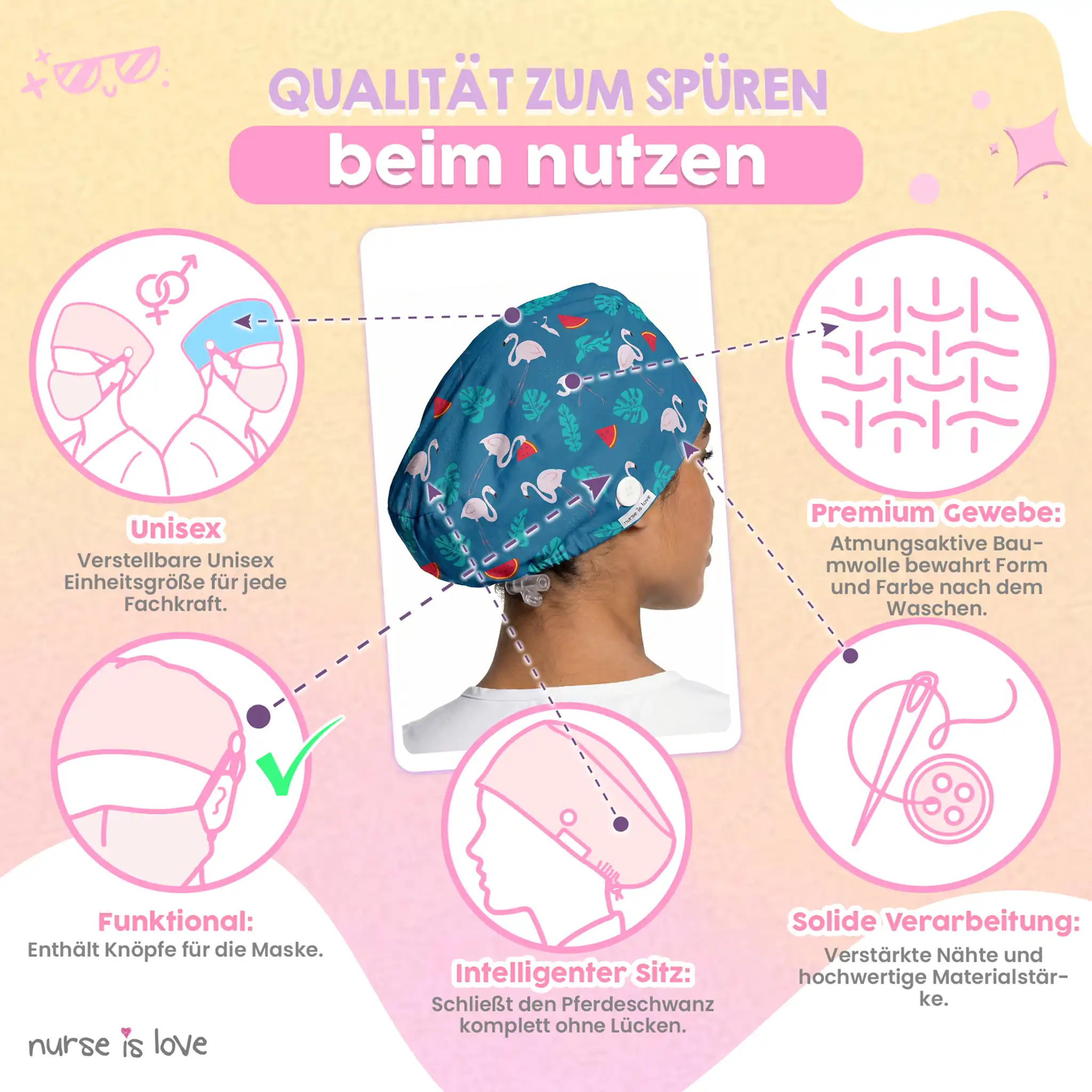 Flamingo-Hut für Krankenschwestern