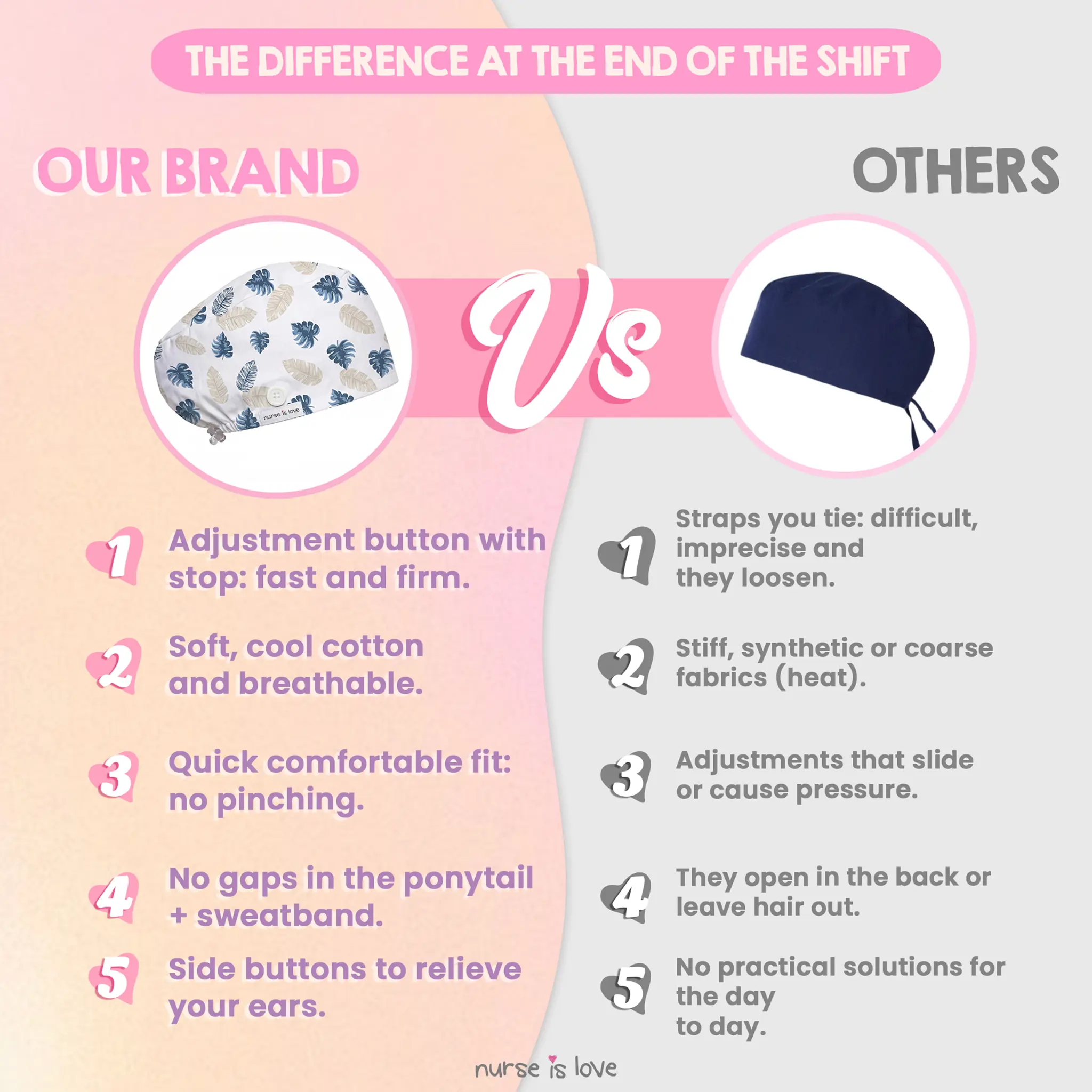 Pearl Leaf Cap for Nurses
