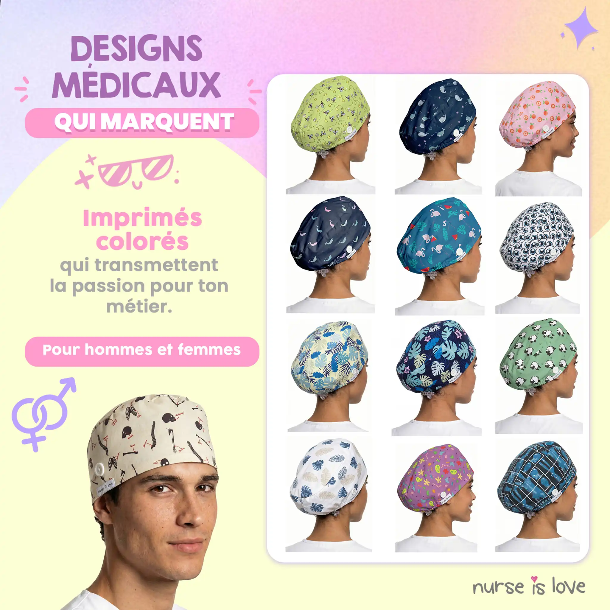 Calot os pour infirmières