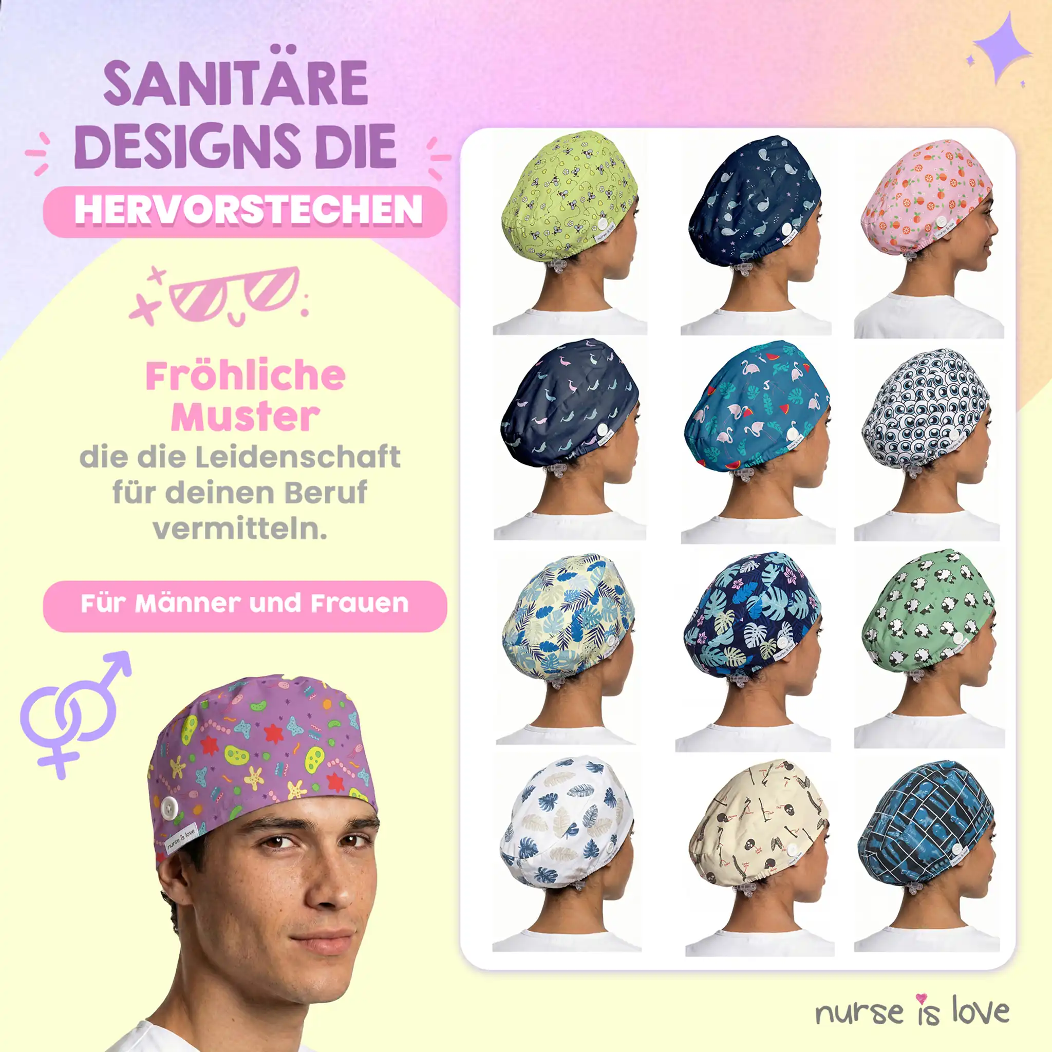 Mikroorganismen-Schutzhaube für Krankenschwestern