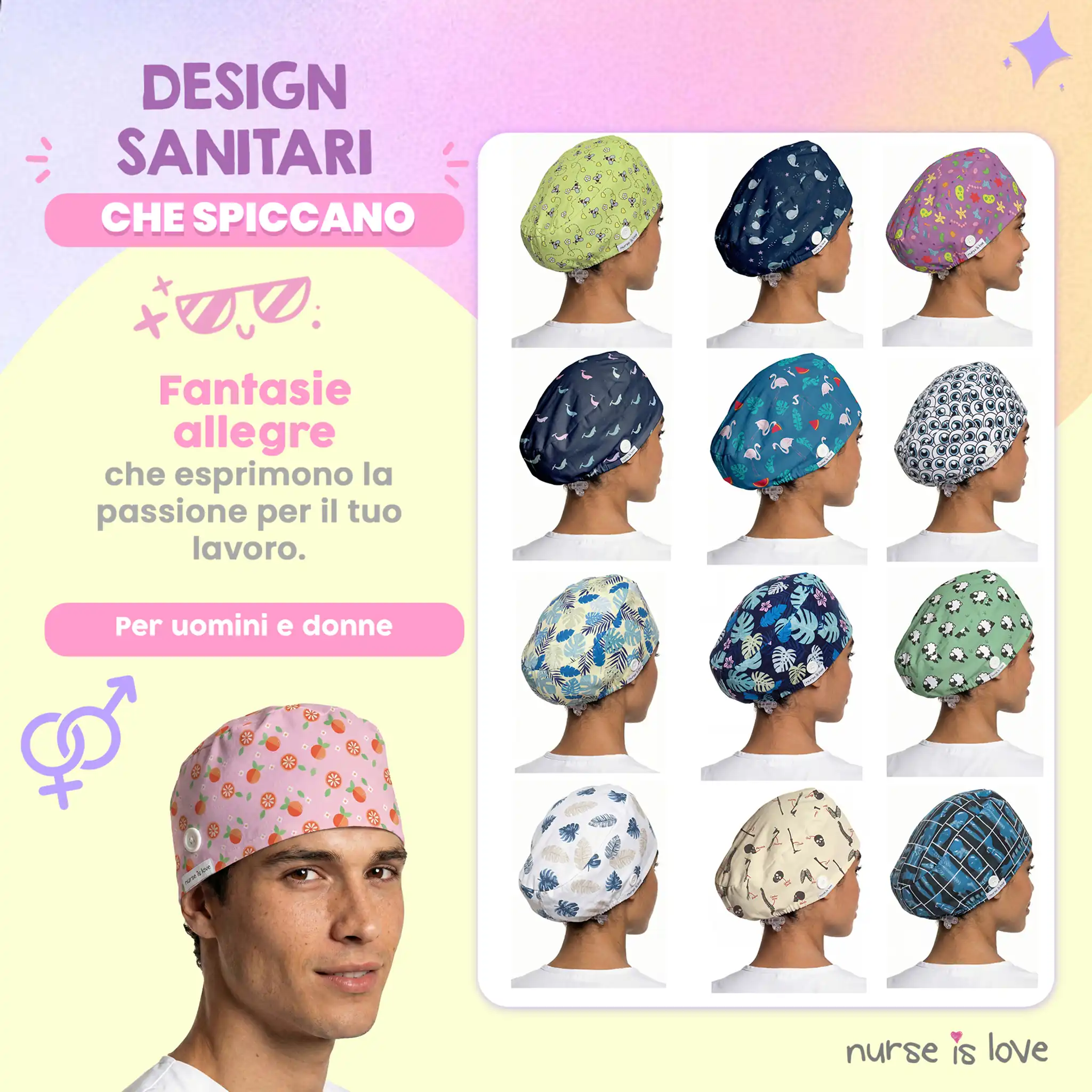 Cappello Arance per Infermiere 