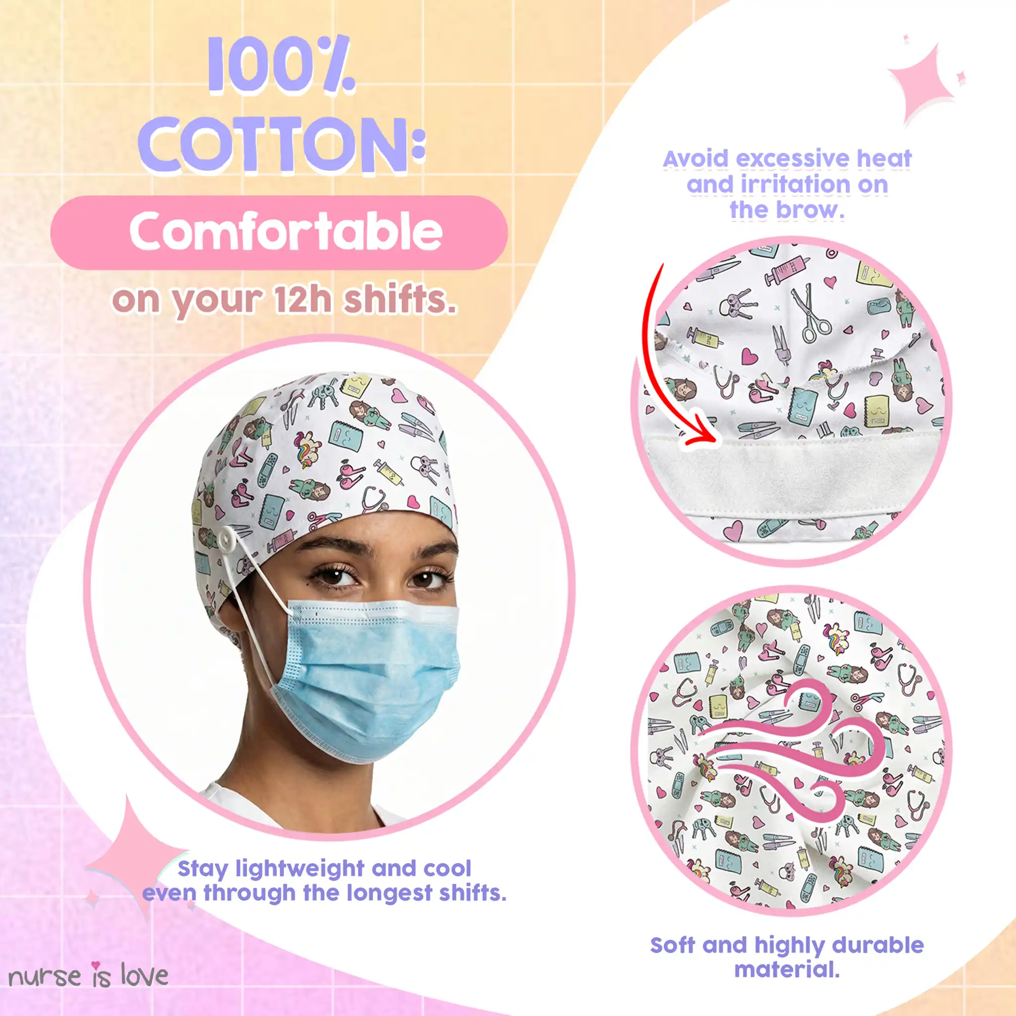 Unicorn Cap for Nurses