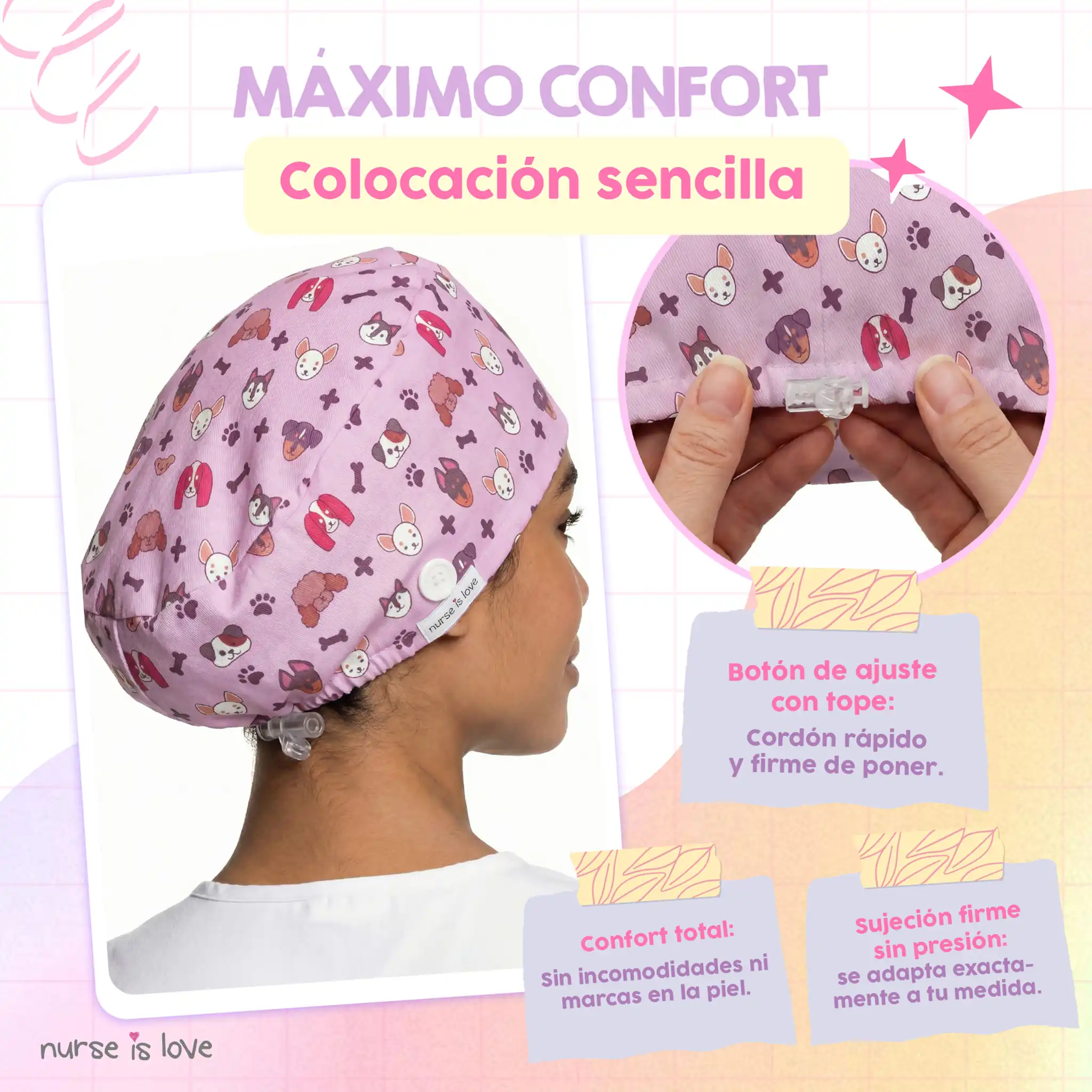 Gorro Animais para Enfermeiras 