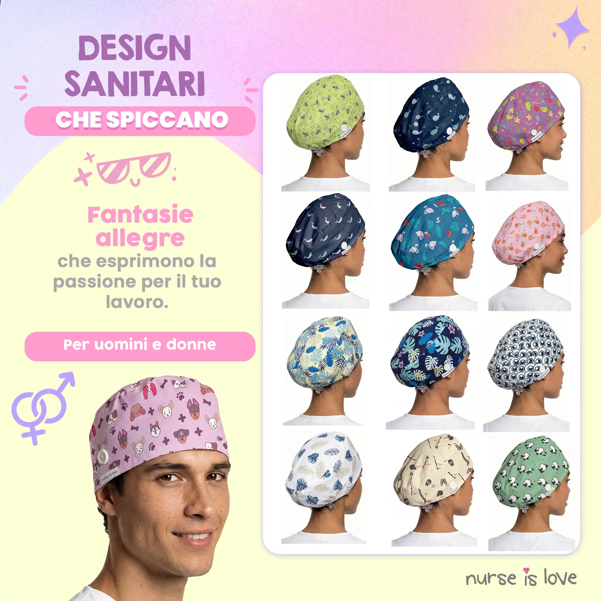 Cappello Animali per Infermiere 