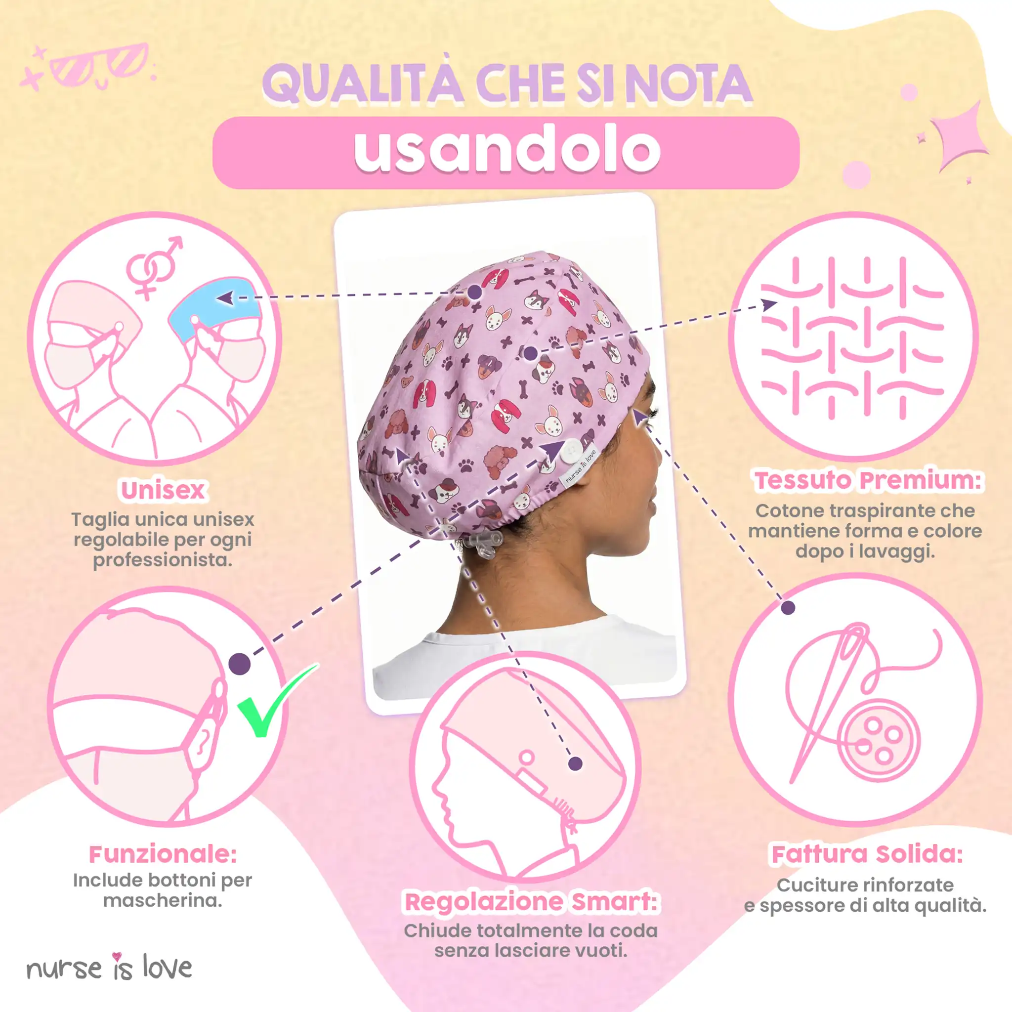 Cappello Animali per Infermiere 