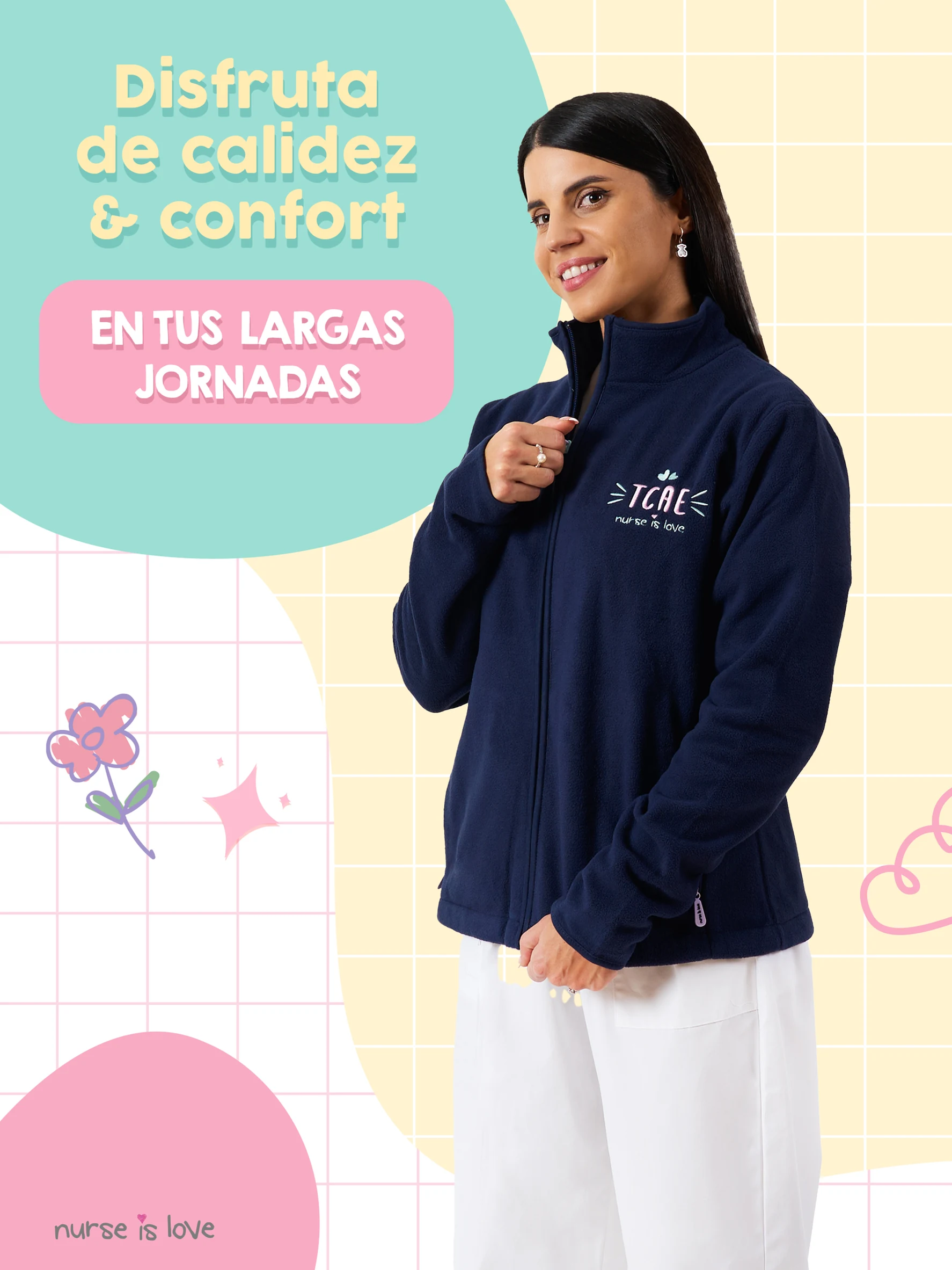 Chaqueta Polar Navy TCAE