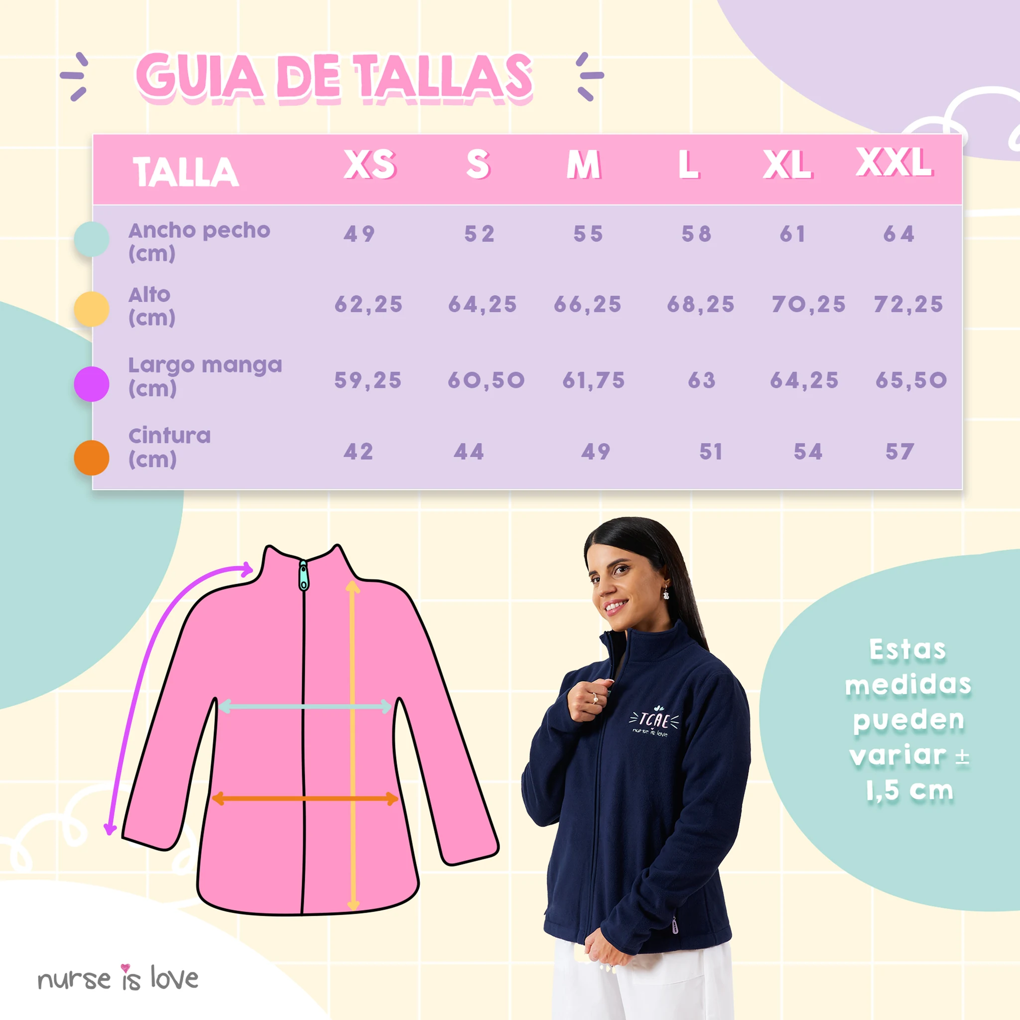 Chaqueta Polar Navy TCAE