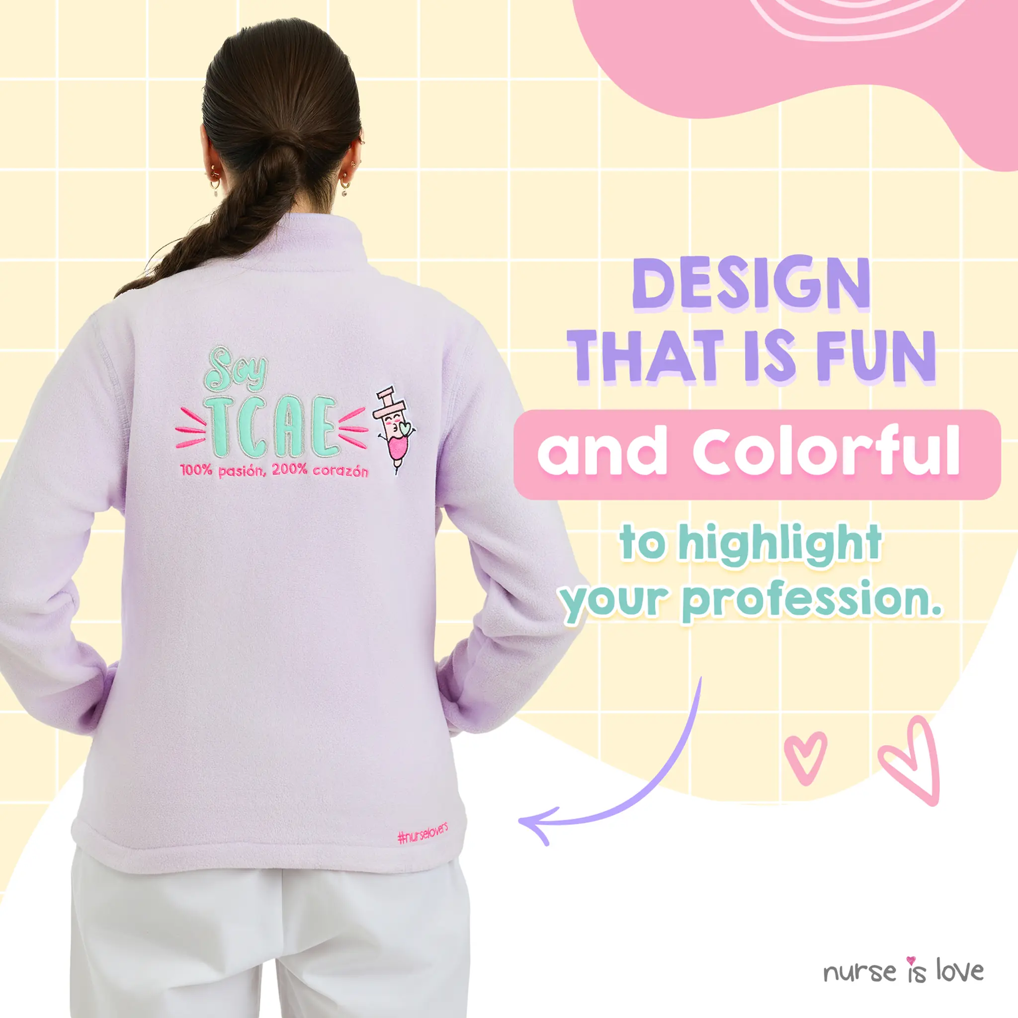 Purple Fleece Jacket TCAE