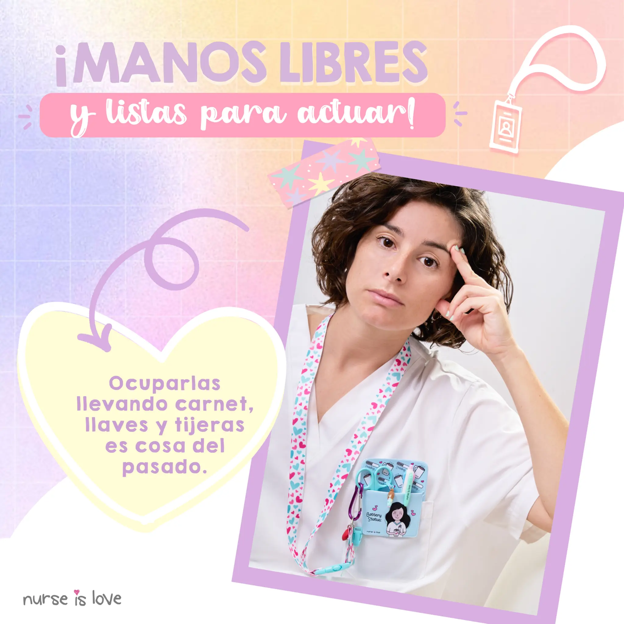 Lanyard Aqua Corazones