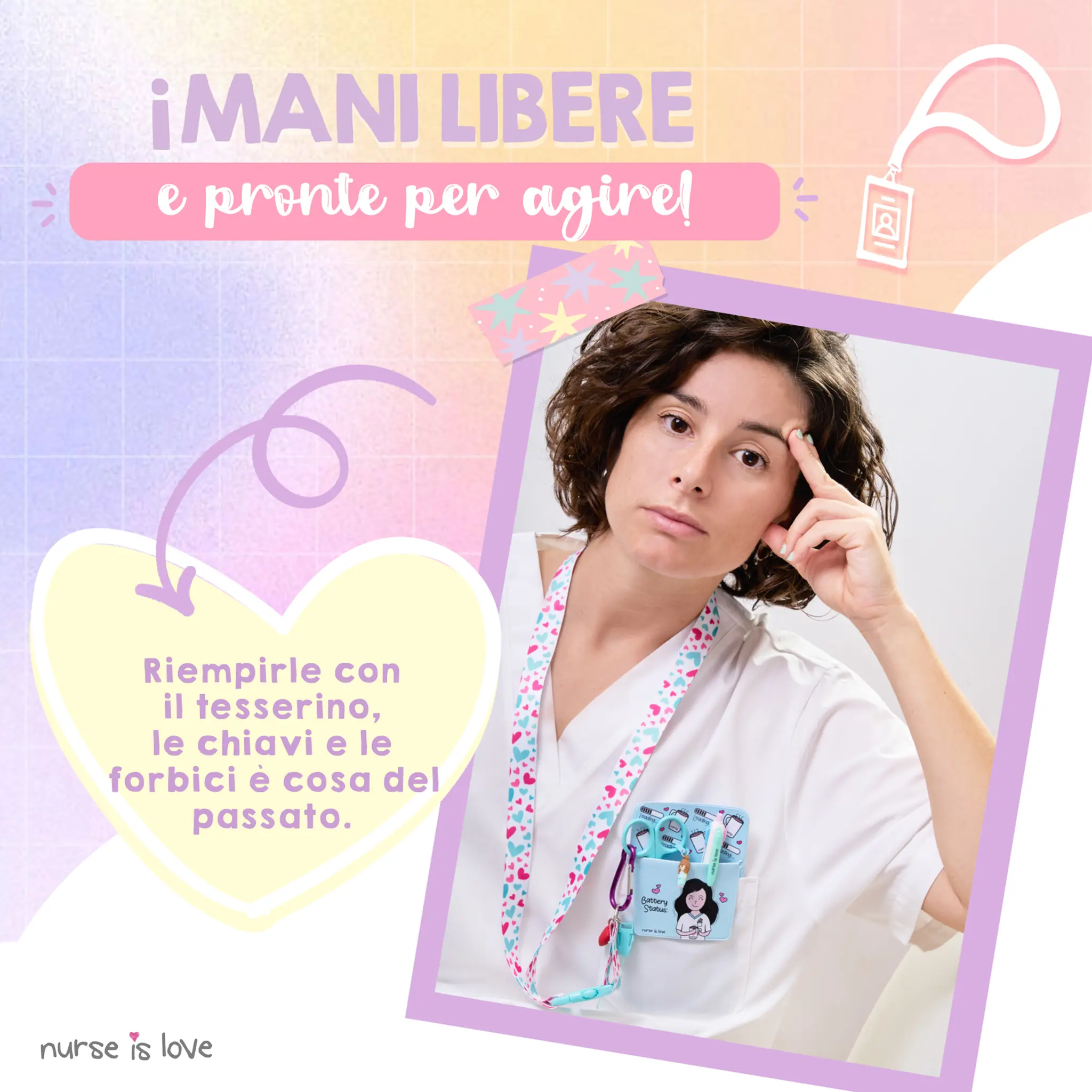 Lanyard Aqua Cuori