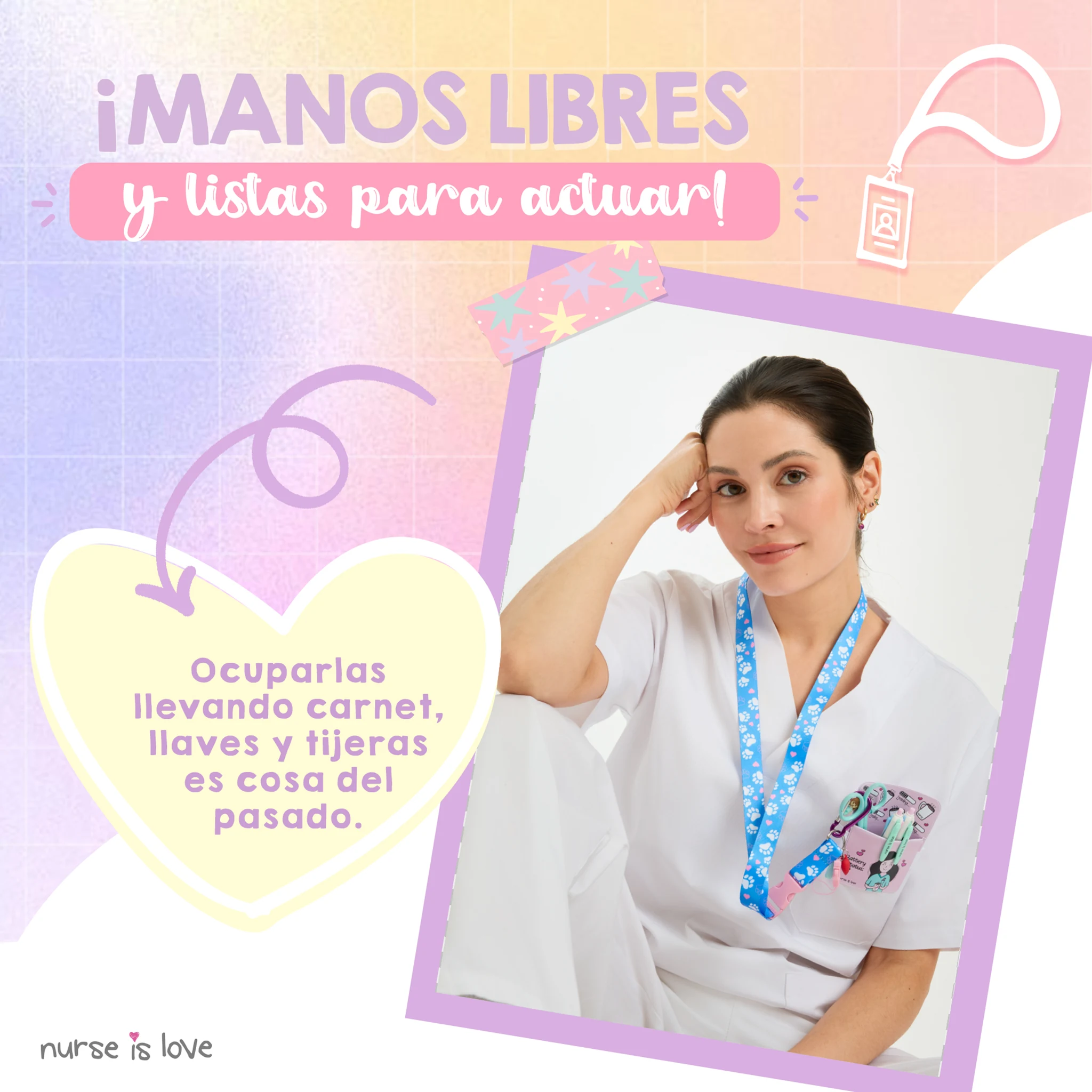 Lanyard Azul Huellas