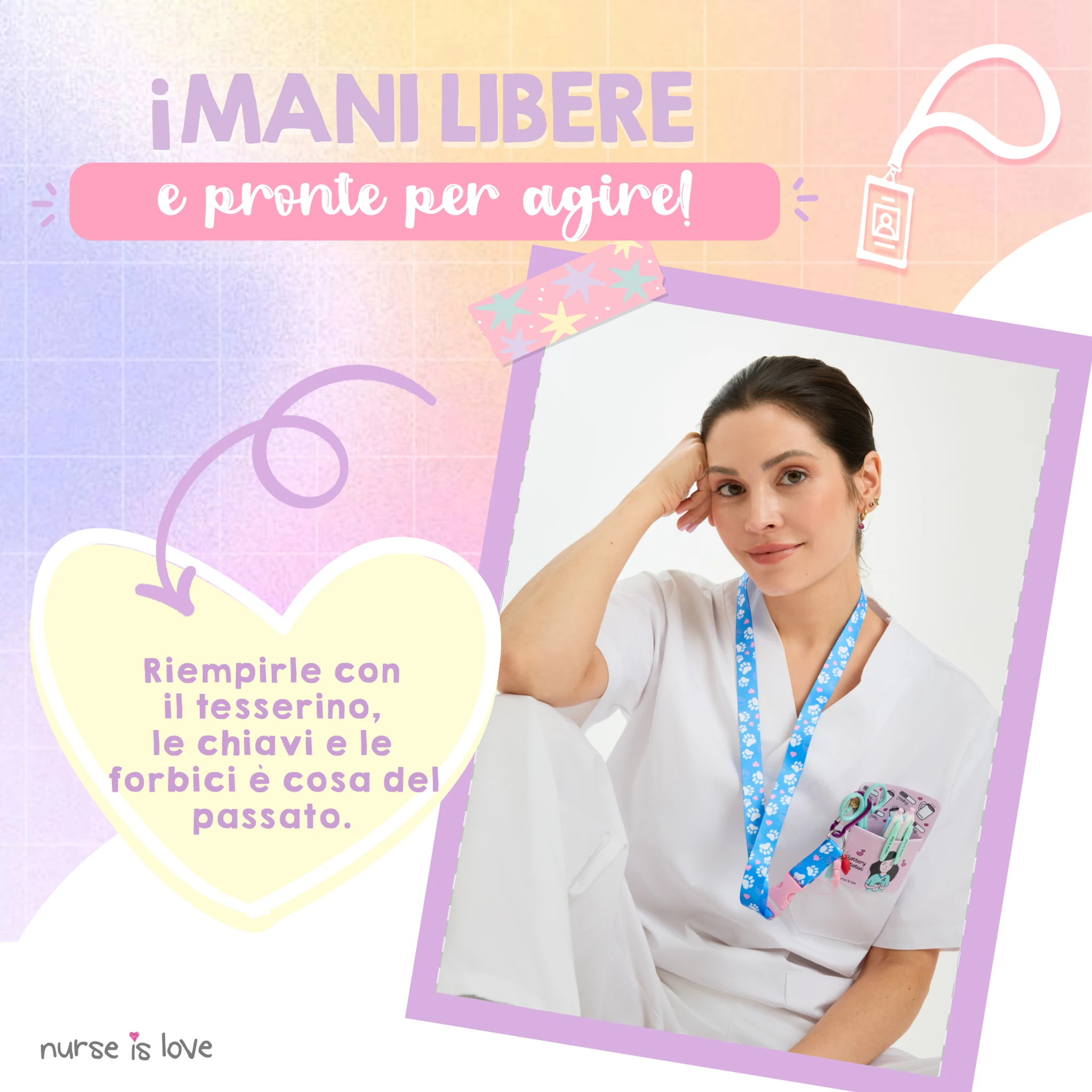 Lanyard Blu Impronte