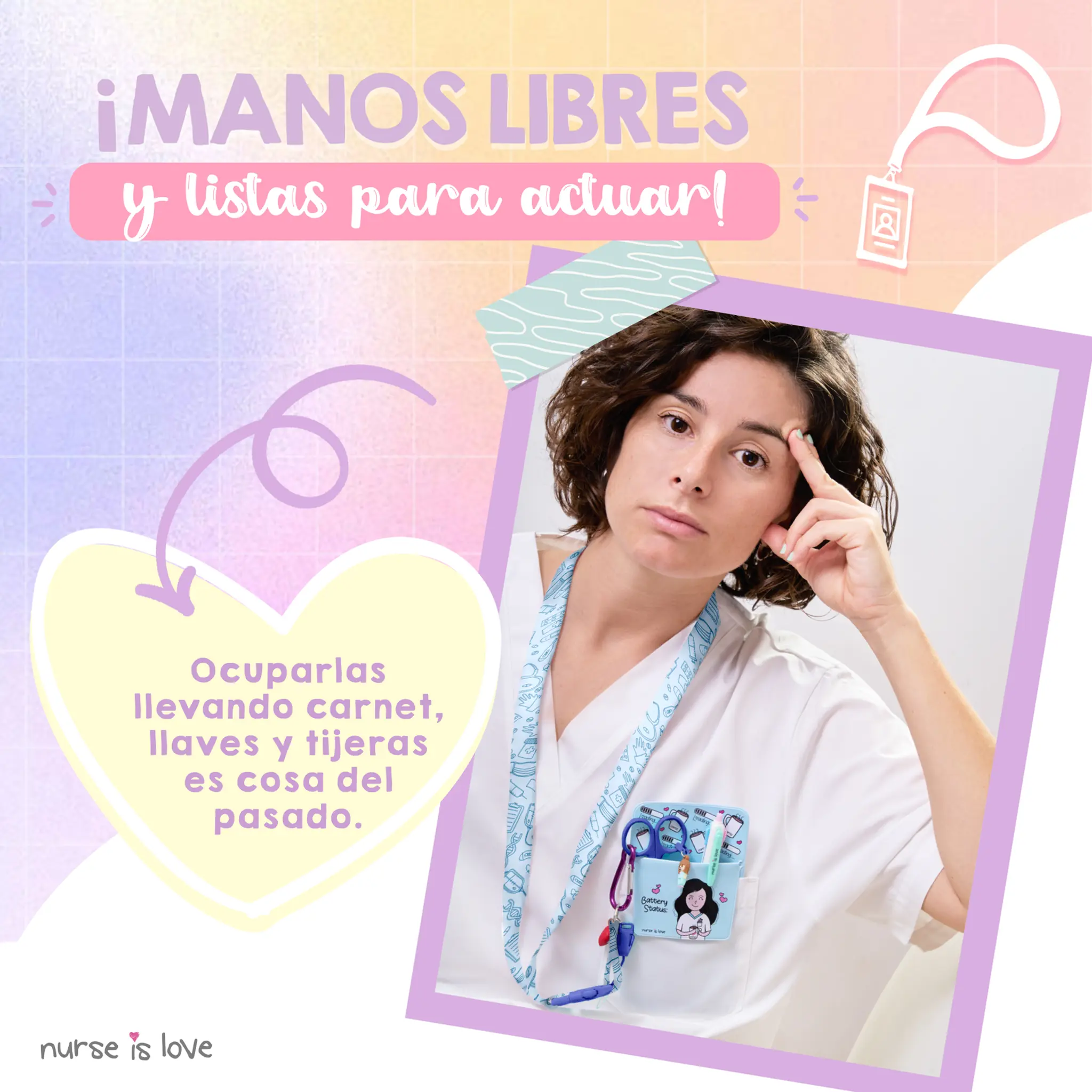 Lanyard Azul Unisex