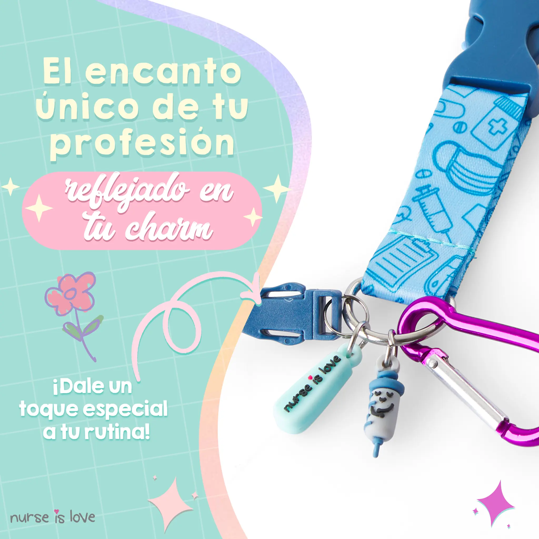 Lanyard Azul Unisex