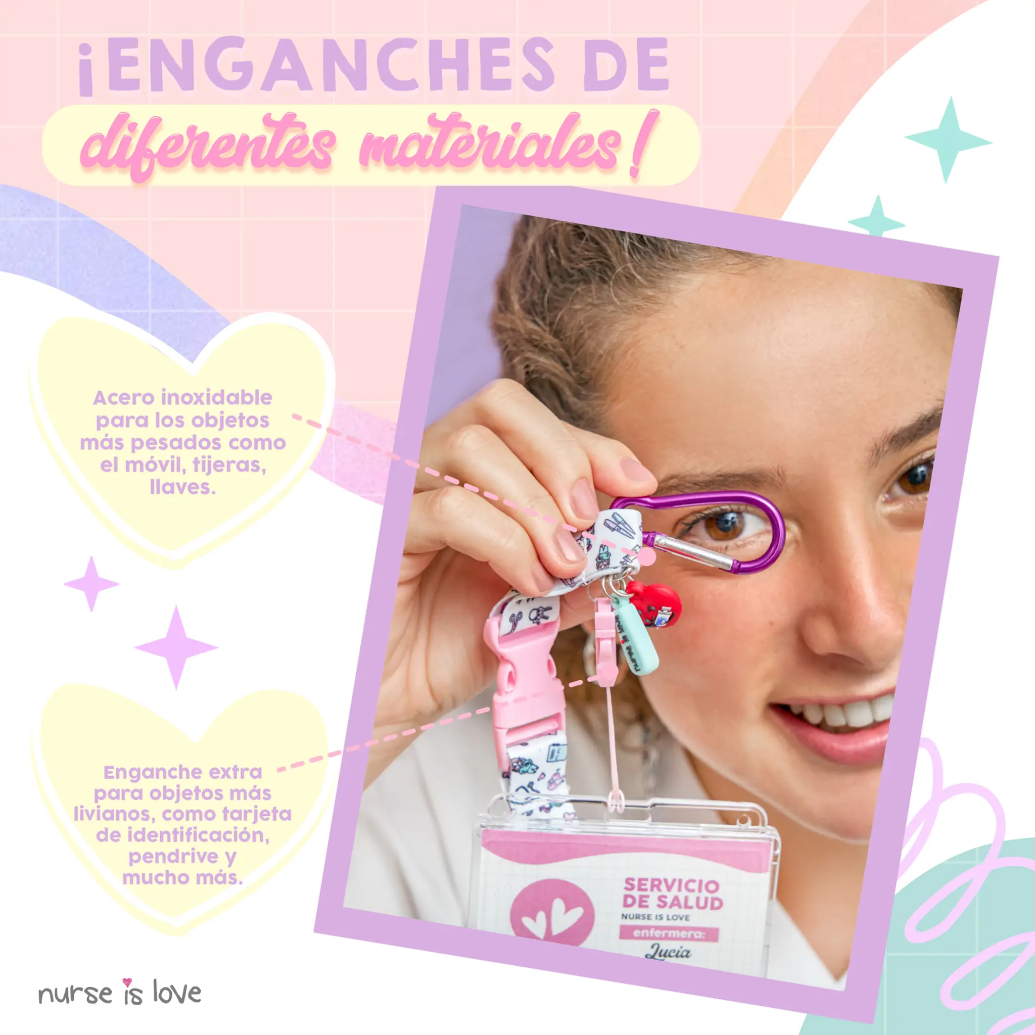 Lanyard Rosa Unicornio