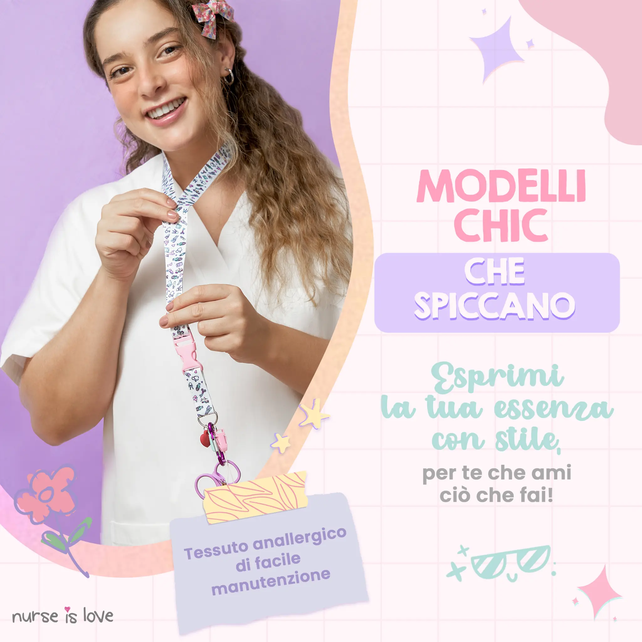 Lanyard Rosa Unicorni