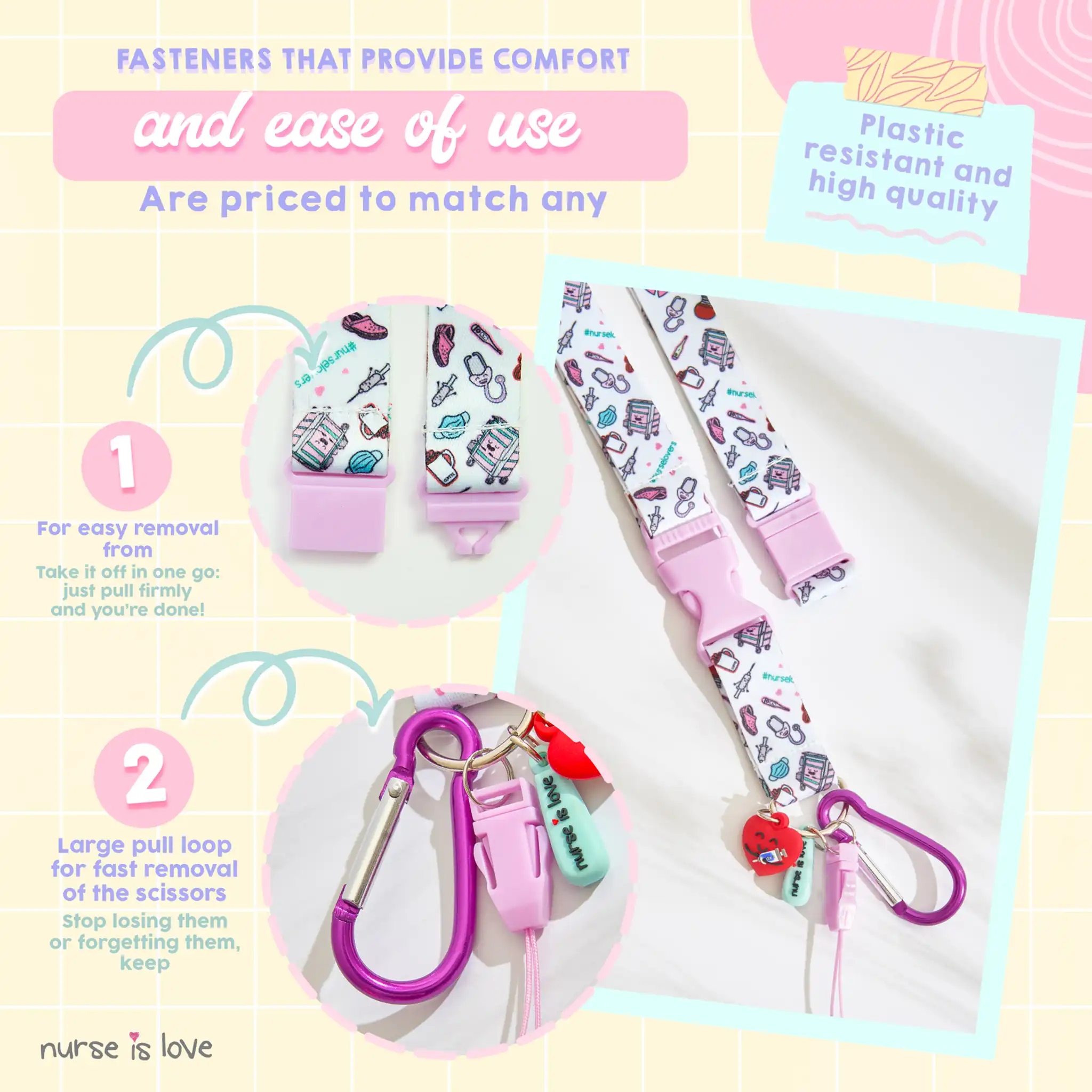 Purple Coffee Lanyard