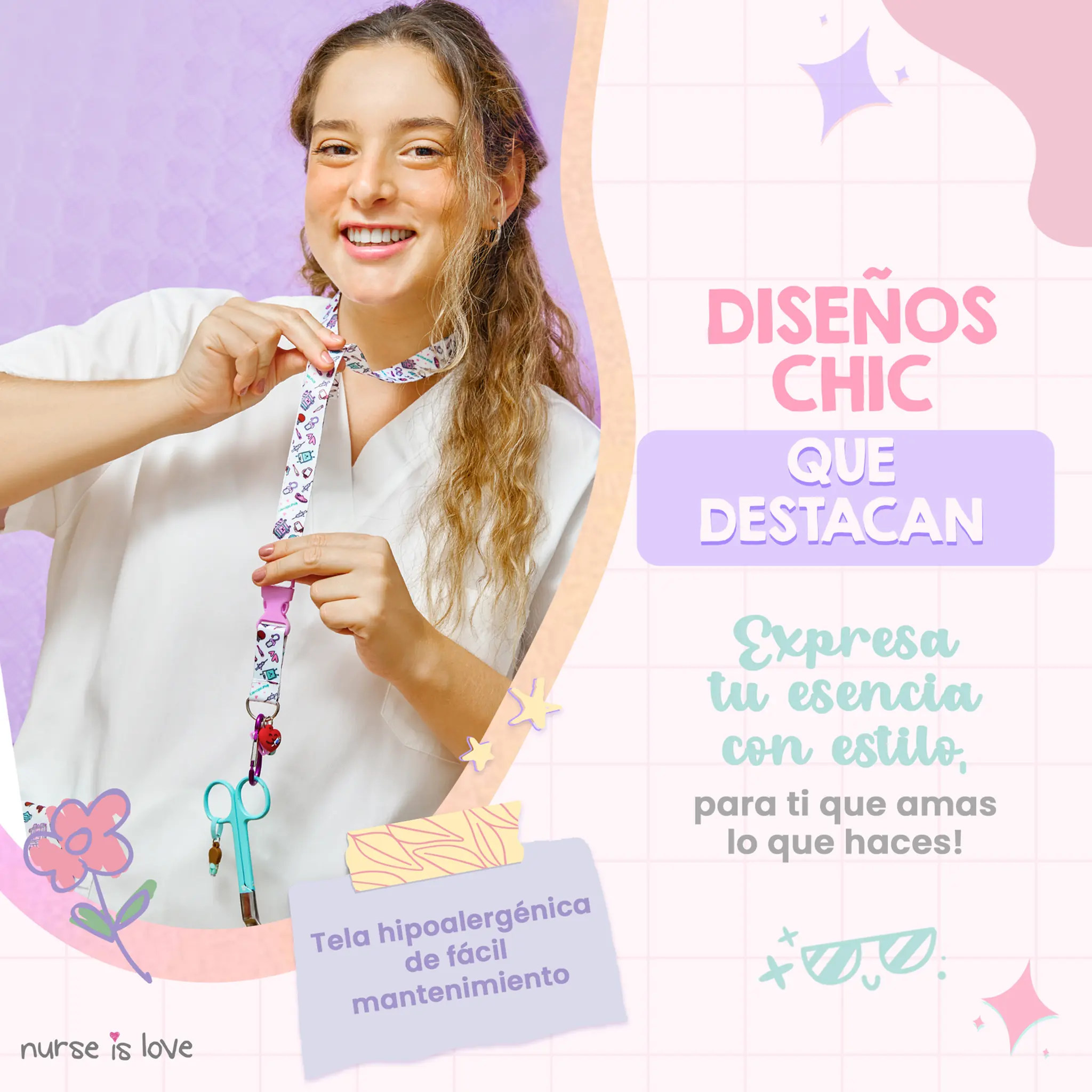 Purple Coffee Lanyard