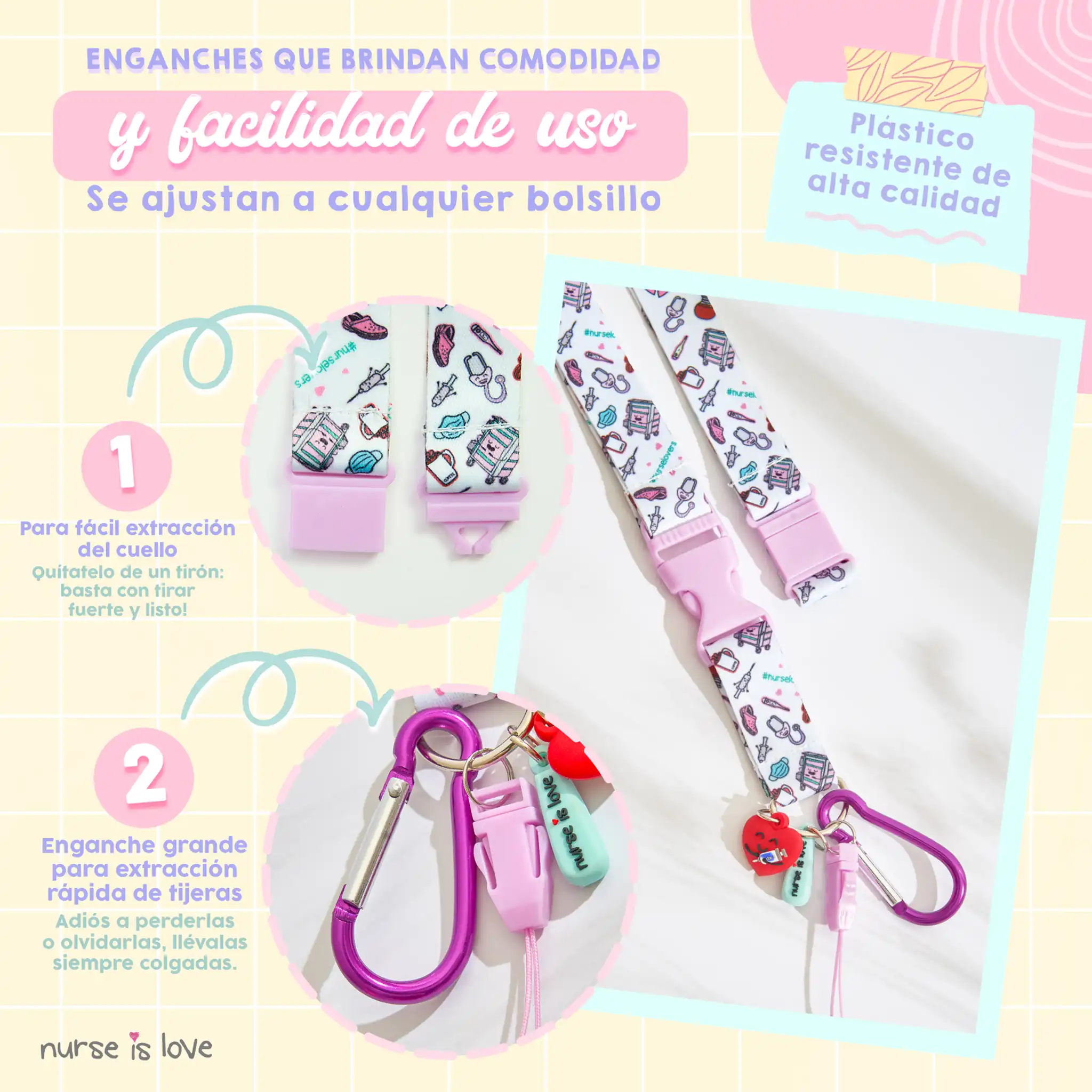 Purple Coffee Lanyard