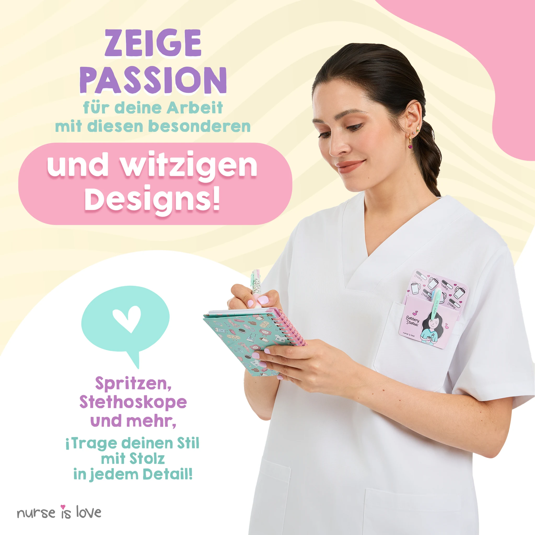 Notizbuch für Krankenschwestern Aqua