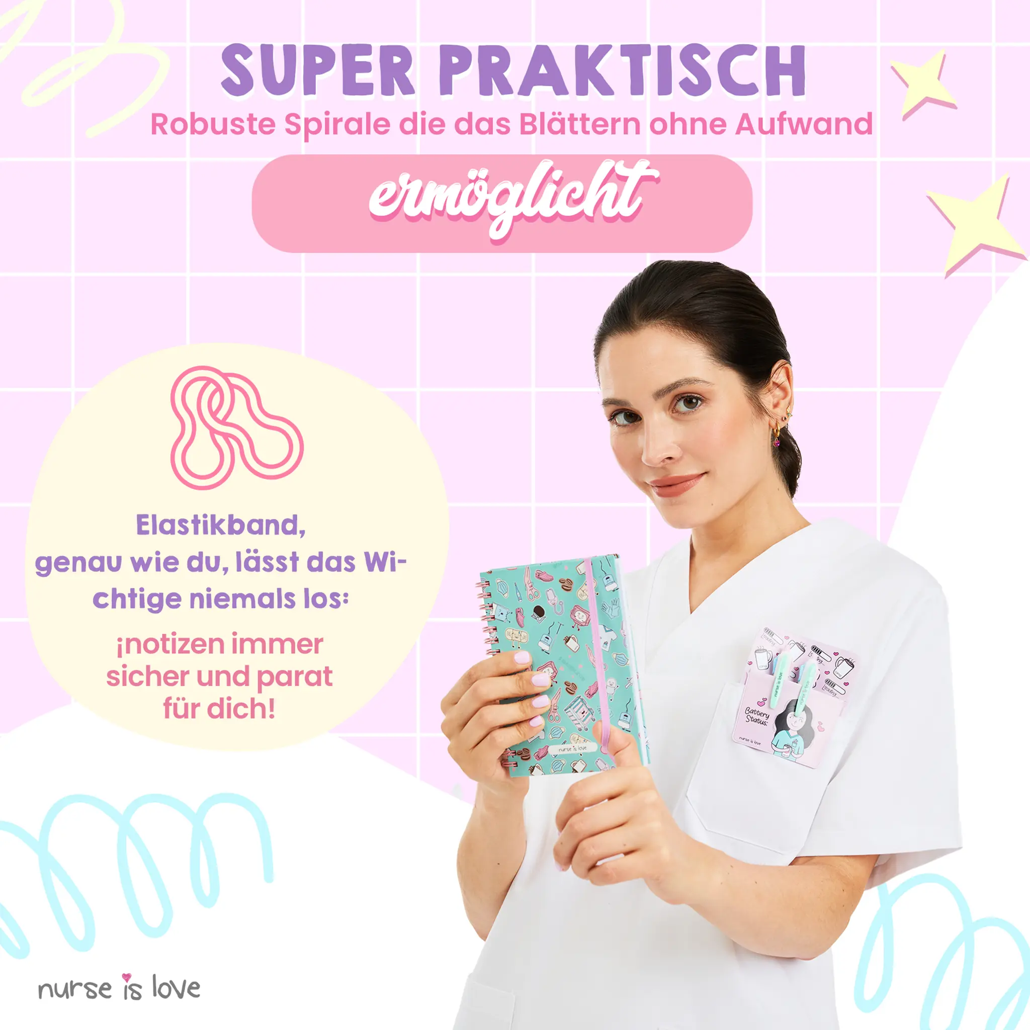 Notizbuch für Krankenschwestern Aqua