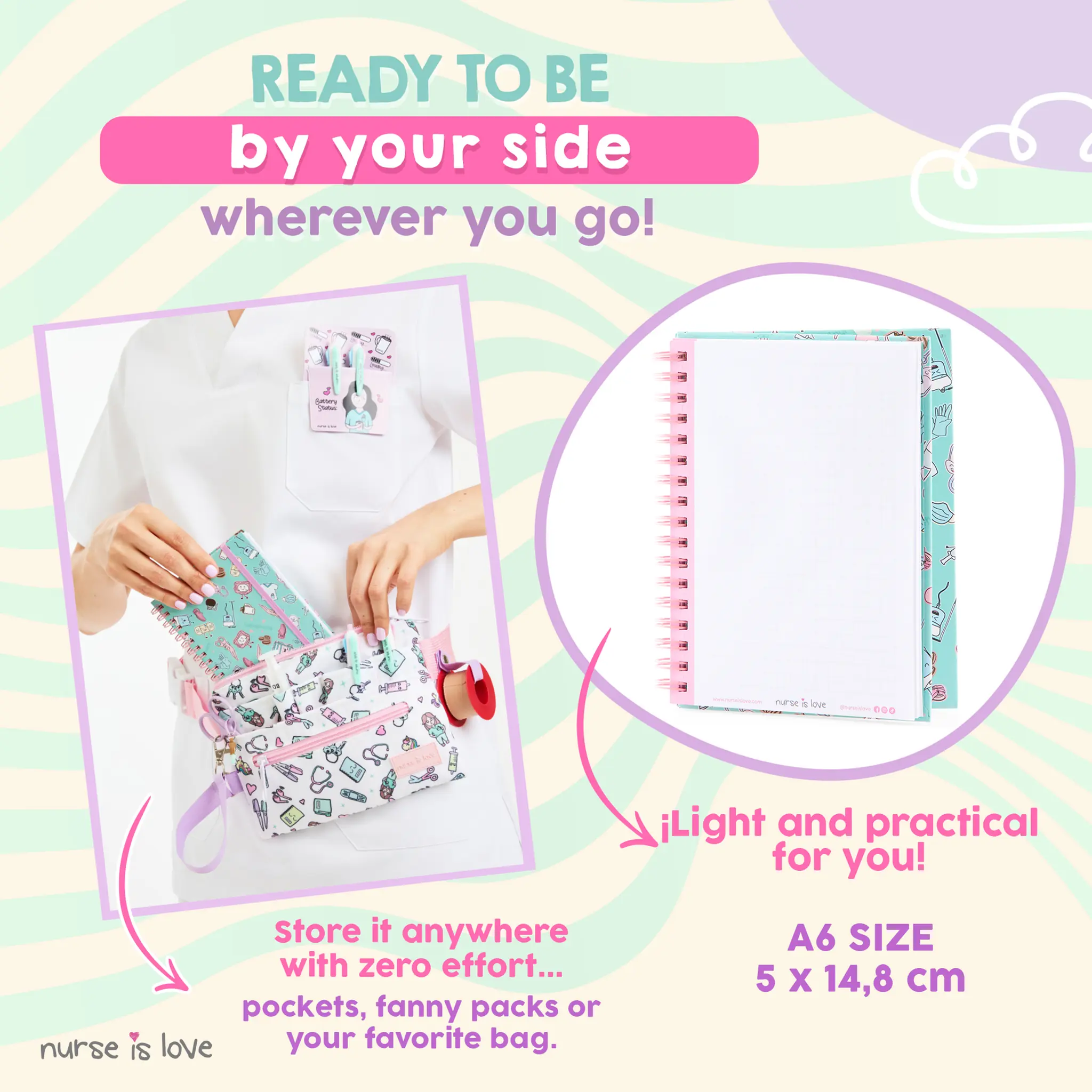 Aqua Nurse Notebook