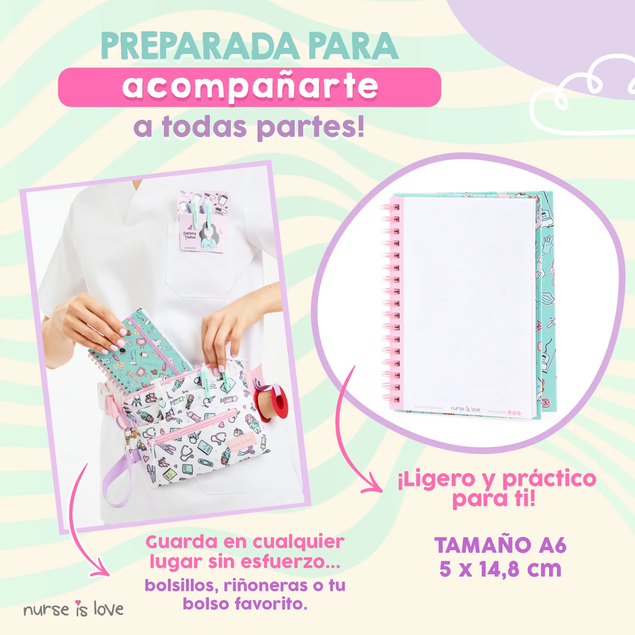 Cuaderno para Enfermeras Aqua