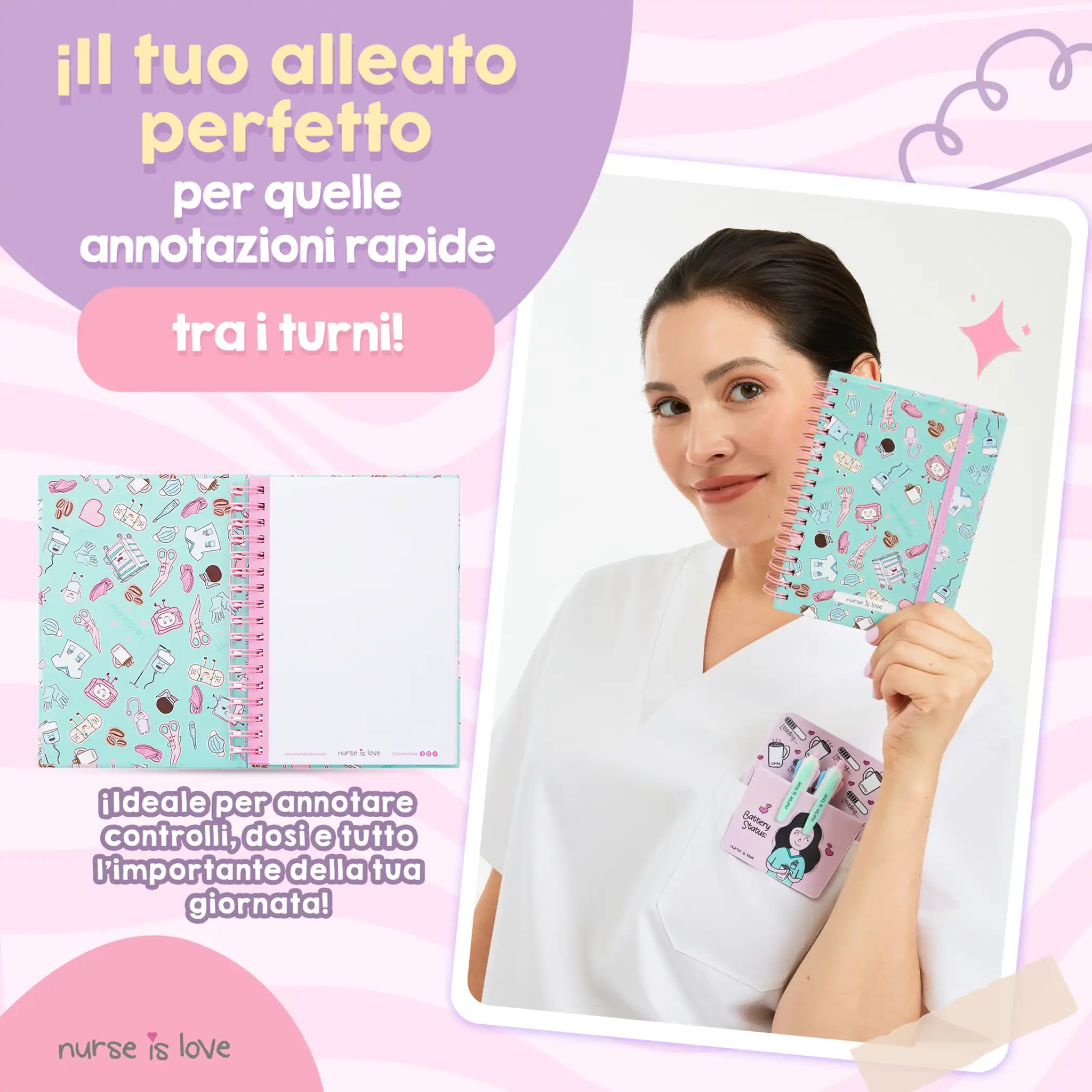 Quaderno per Infermiere Aqua