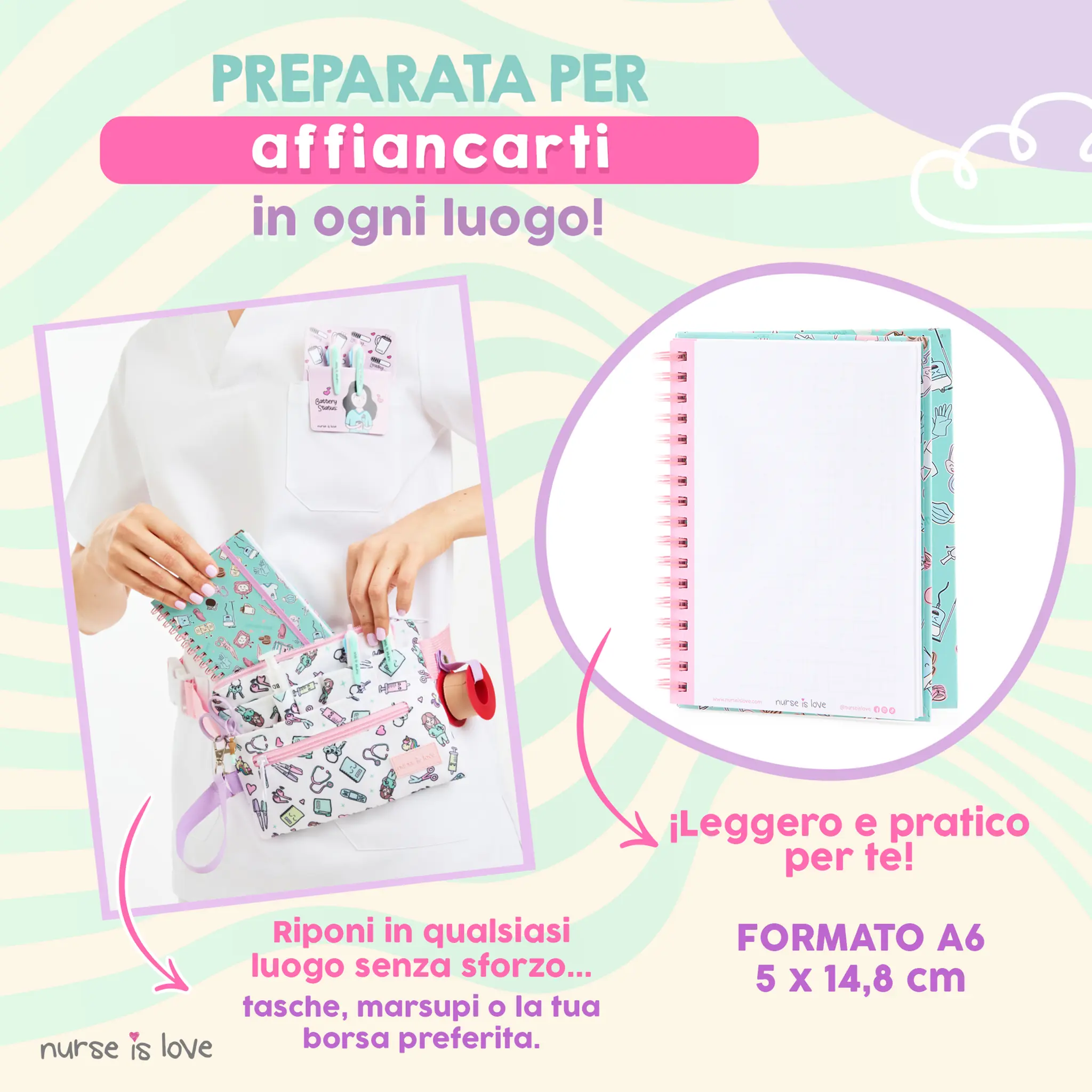 Quaderno per Infermiere Aqua